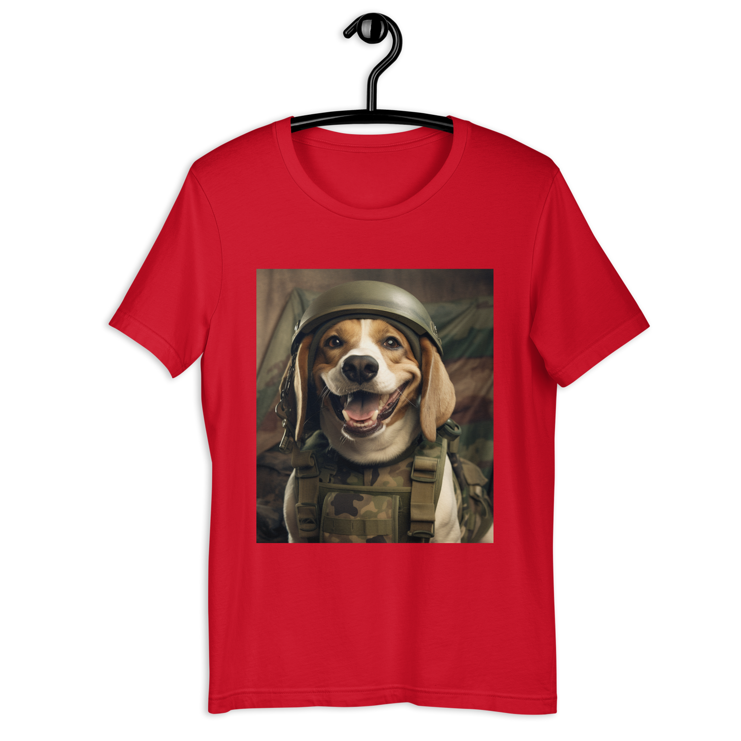 Beagle Military Person Unisex t-shirt