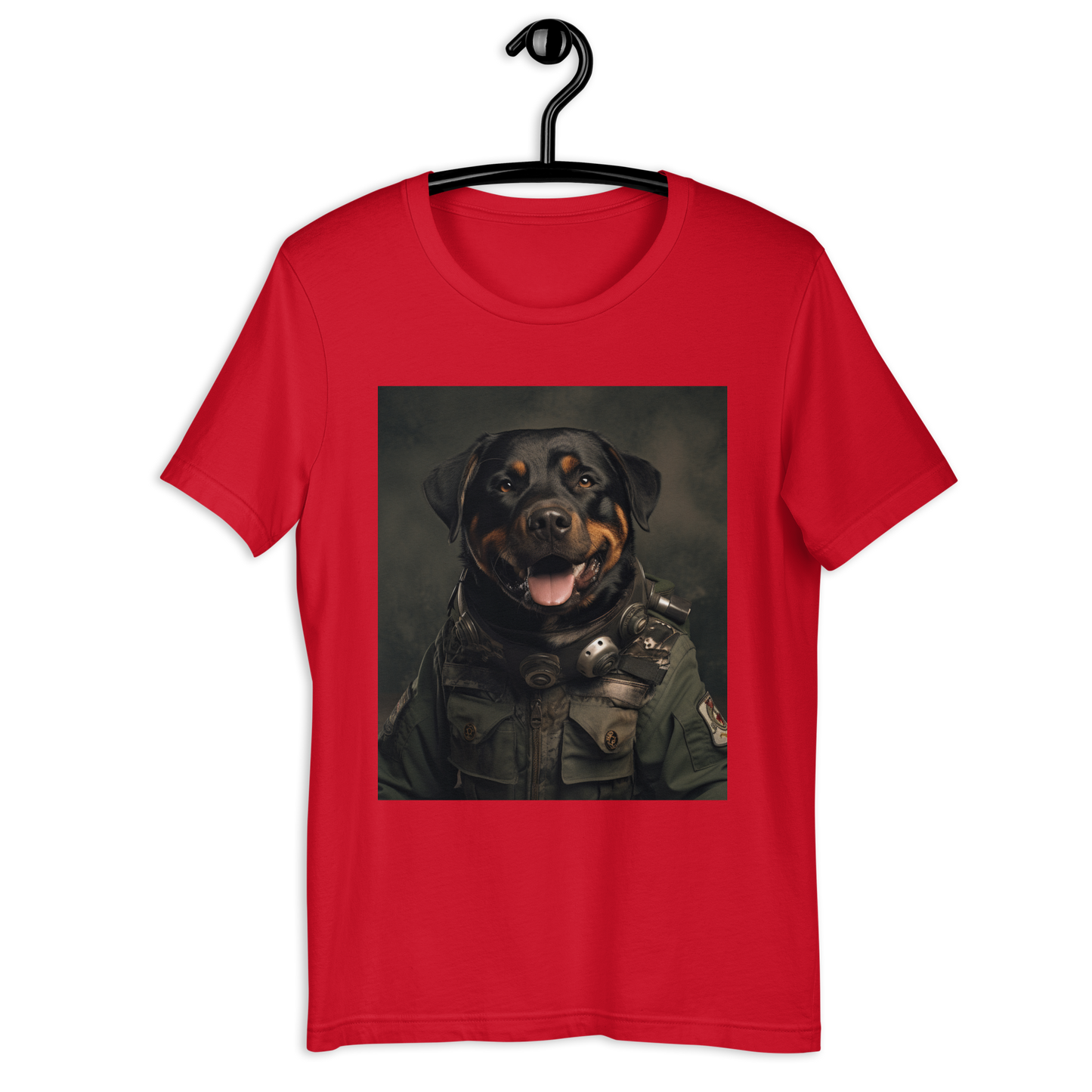 Rottweiler Military Person Unisex t-shirt