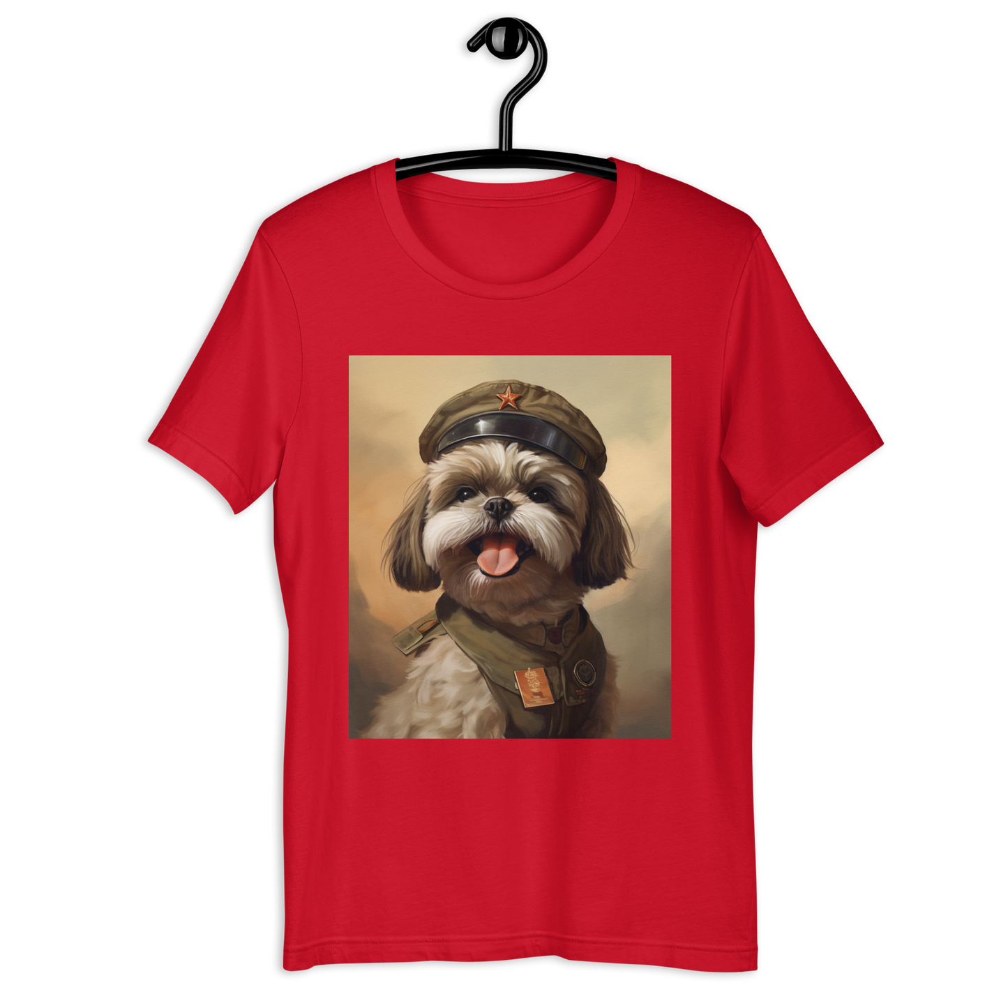 Shih Tzu Military Person Unisex t-shirt