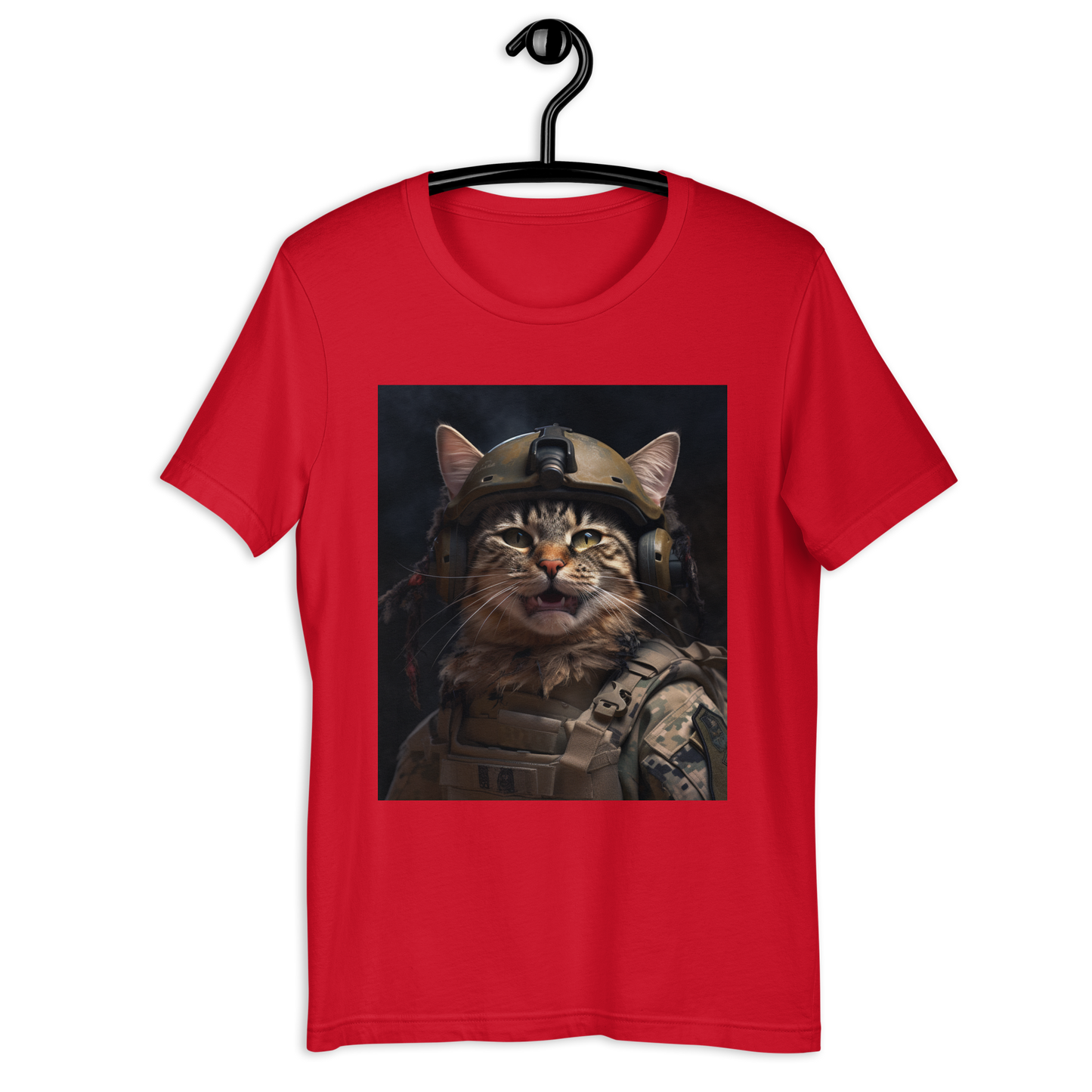 Maine Coon Military Person Unisex t-shirt