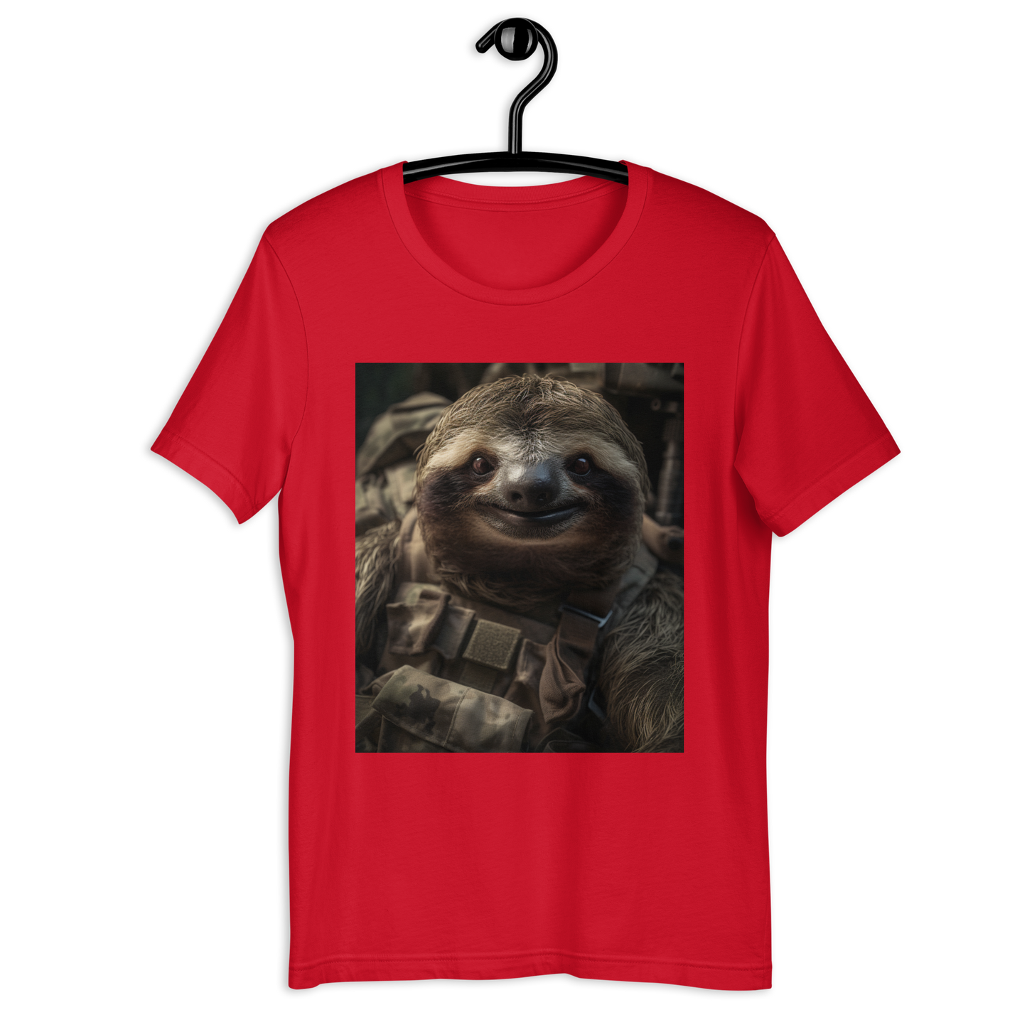 Sloth Military Person Unisex t-shirt