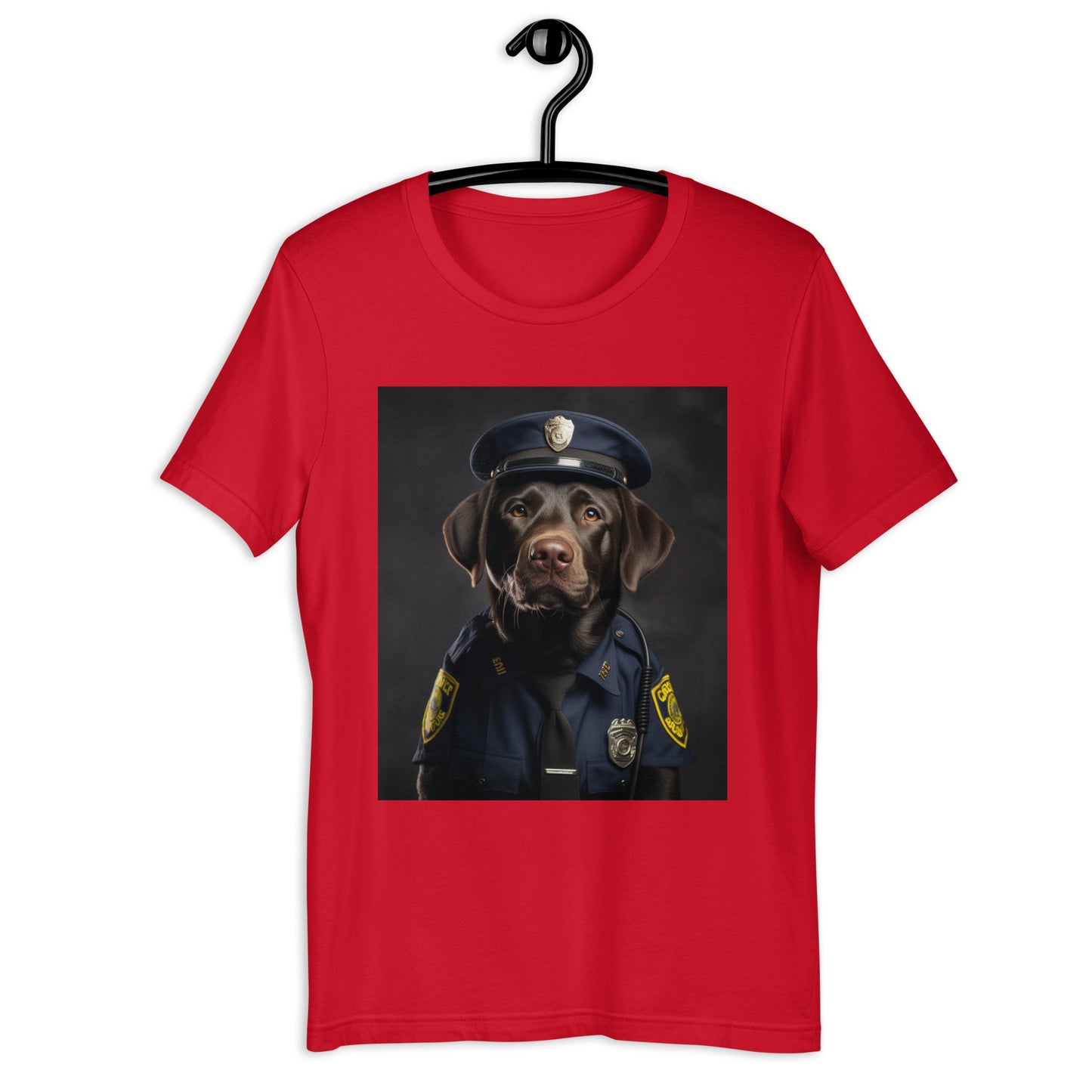 Labrador Retriever Police Officer Unisex t-shirt