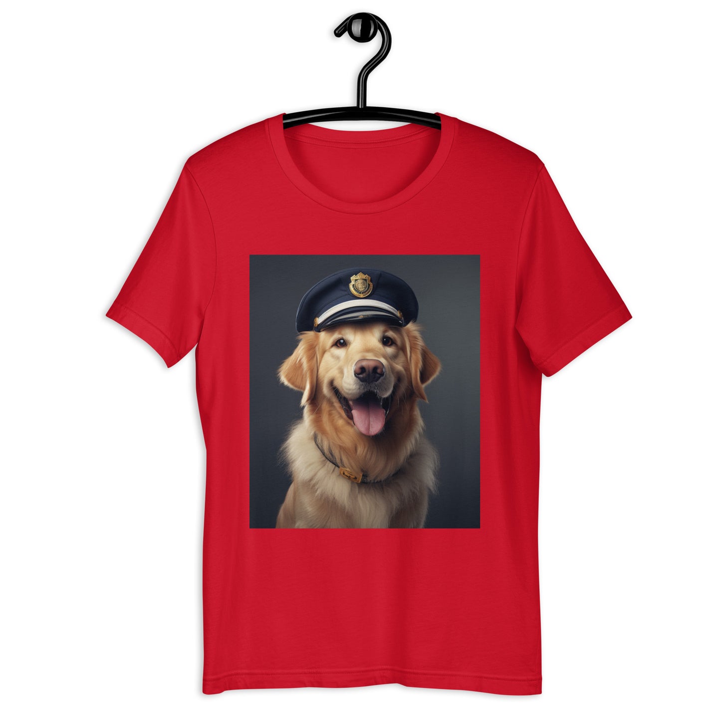 Golden Retriever Police Officer Unisex t-shirt