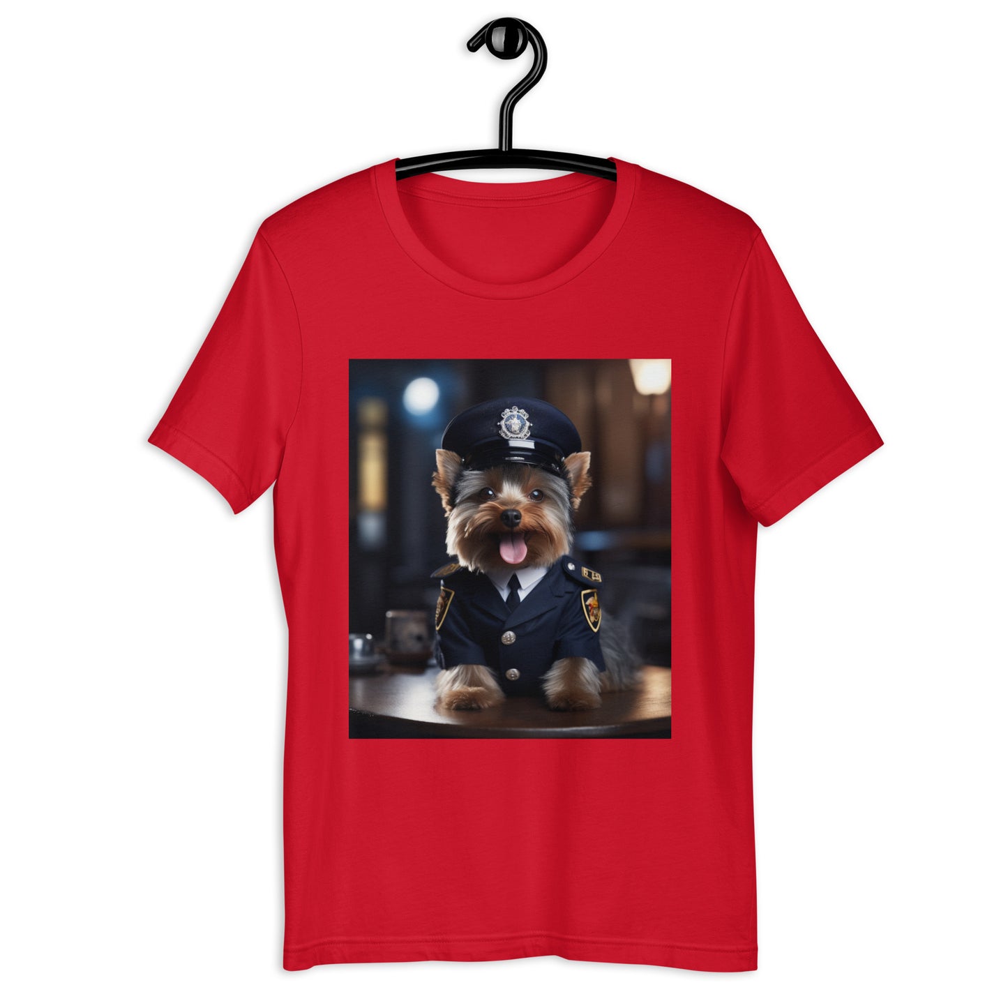 Yorkshire Terrier Police Officer Unisex t-shirt