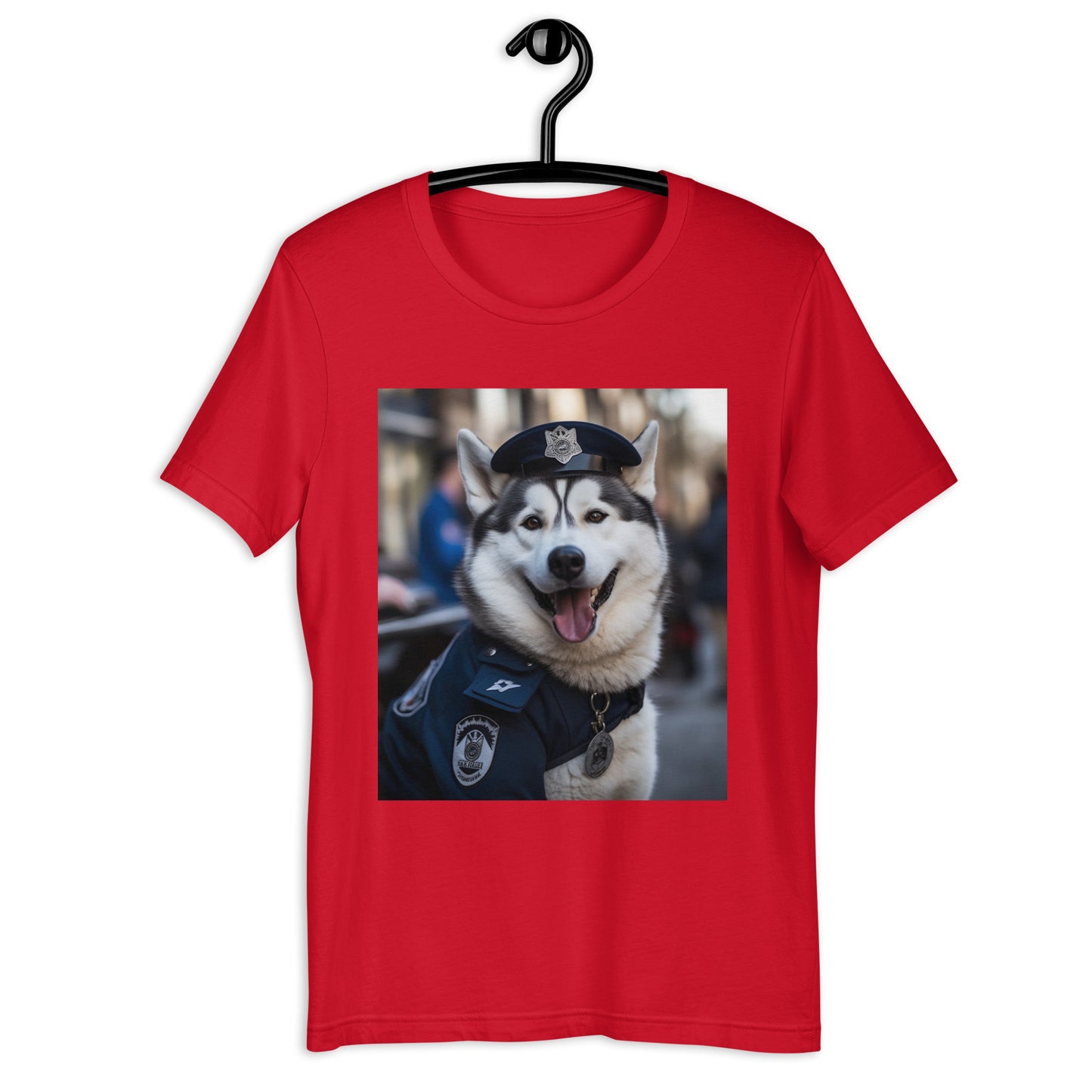 Siberian Husky Police Officer Unisex t-shirt