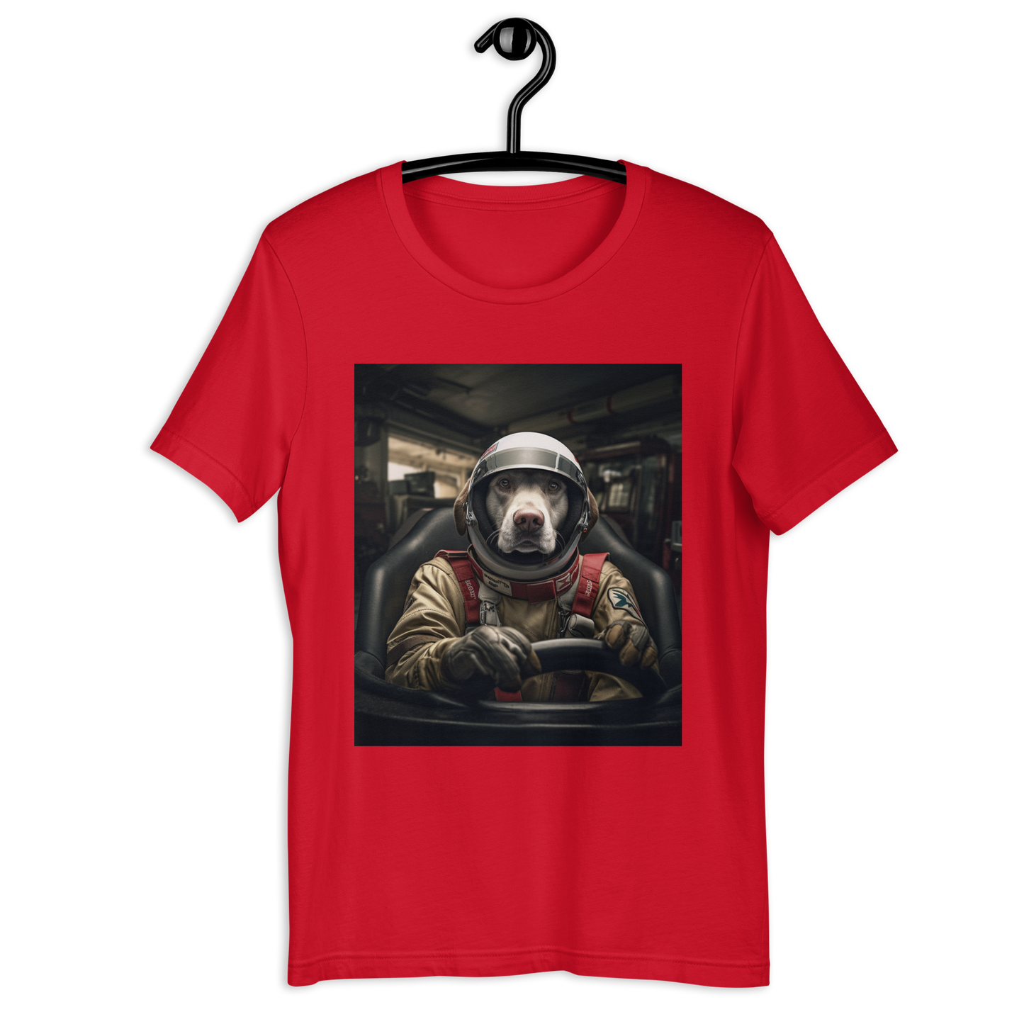 Labrador Retriever F1 Car Driver Unisex t-shirt