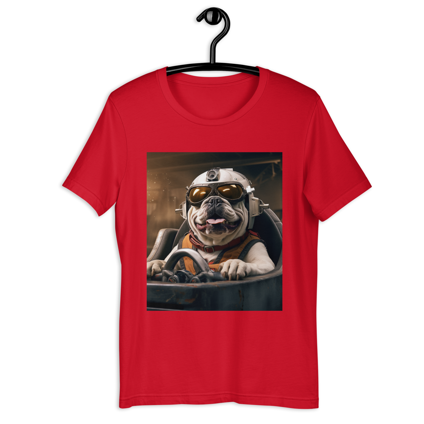 Bulldog F1 Car Driver Unisex t-shirt