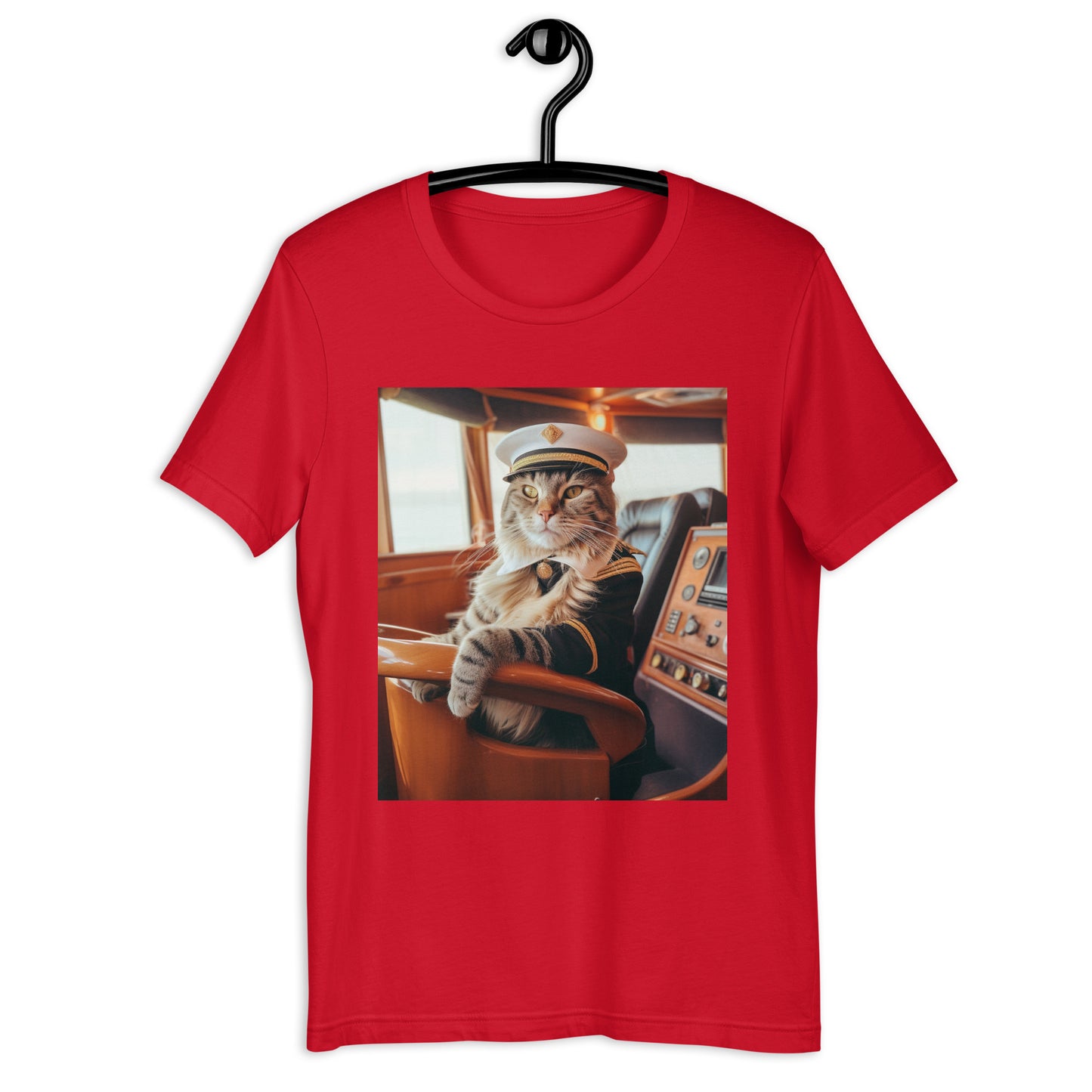 Domestic Shorthair CruiseShipCaptain Unisex t-shirt