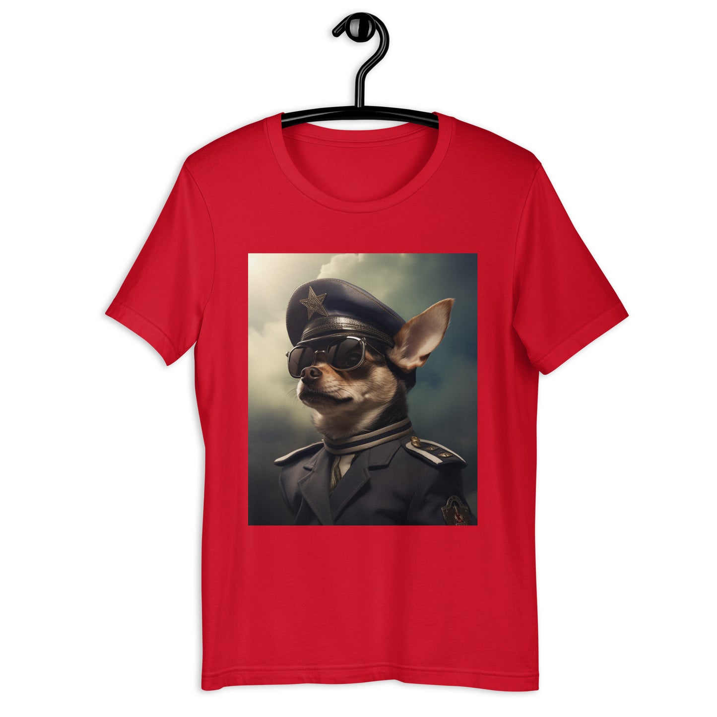 Chihuahua Air Force Officer Unisex t-shirt