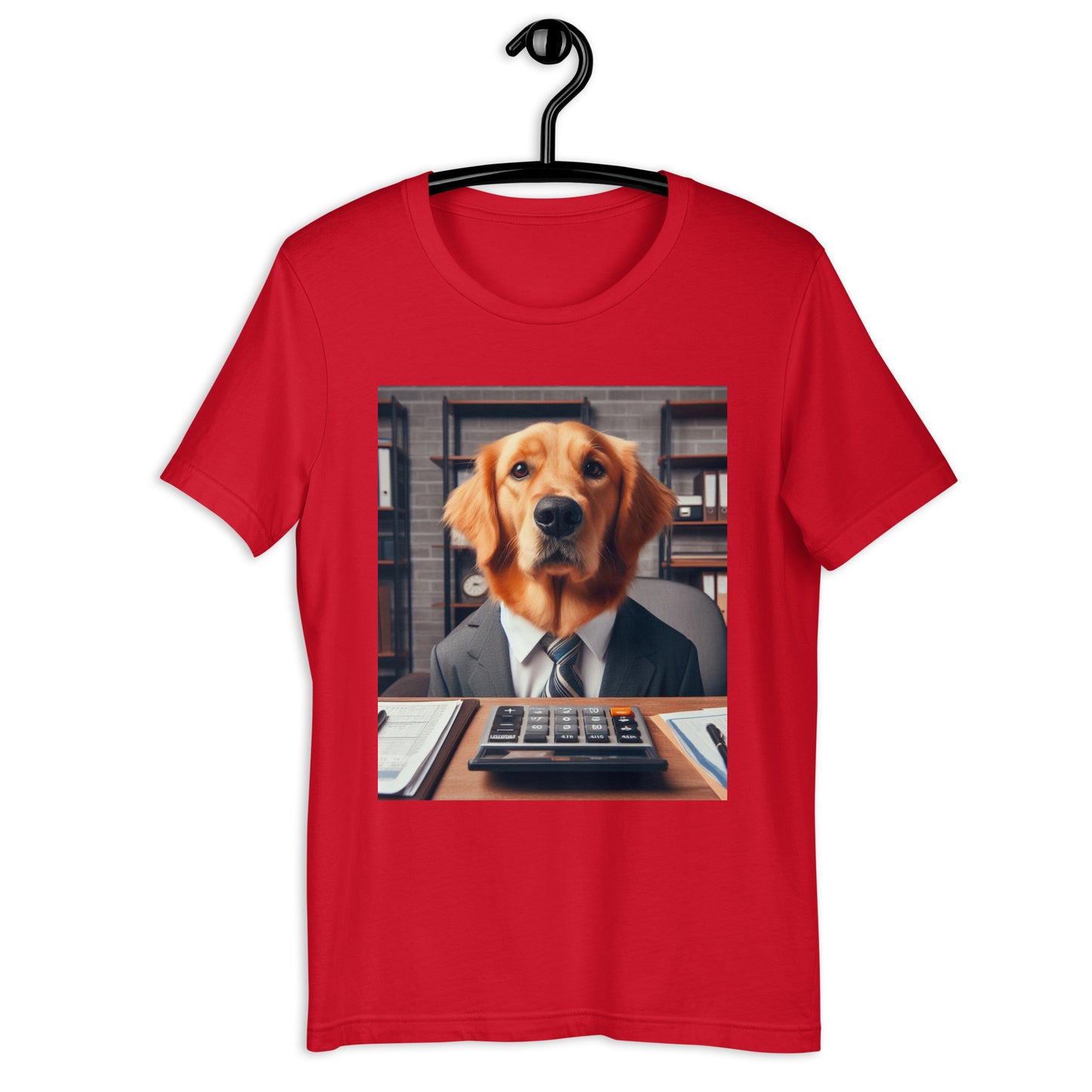 Golden Retriever Accountant Unisex t-shirt