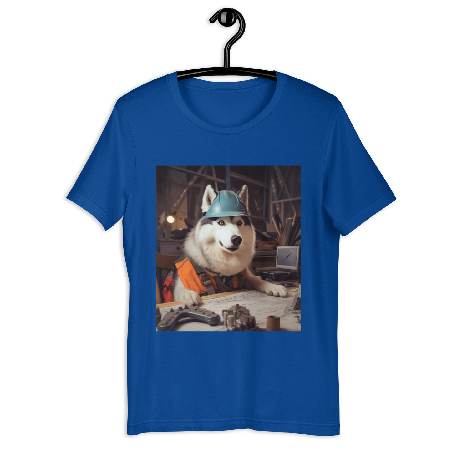 Siberian Husky Engineer Unisex t-shirt