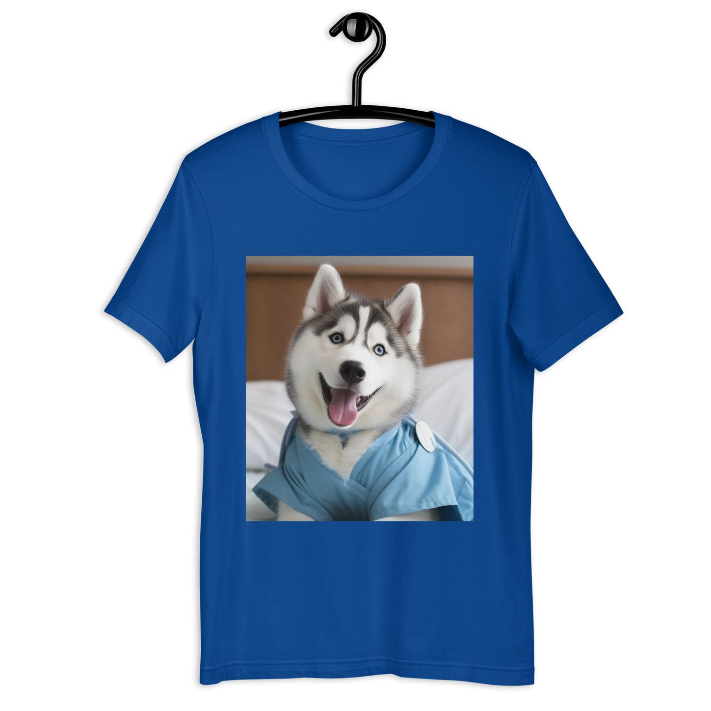 Siberian Husky Nurse Unisex t-shirt