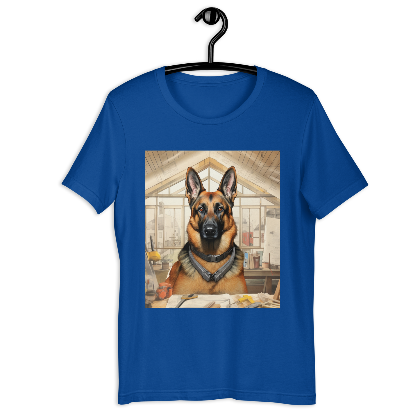 German Shepherd Architect Unisex t-shirt