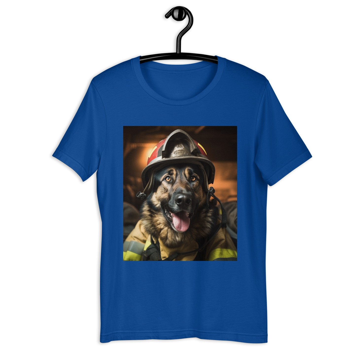 German Shepherd Firefighter Unisex t-shirt