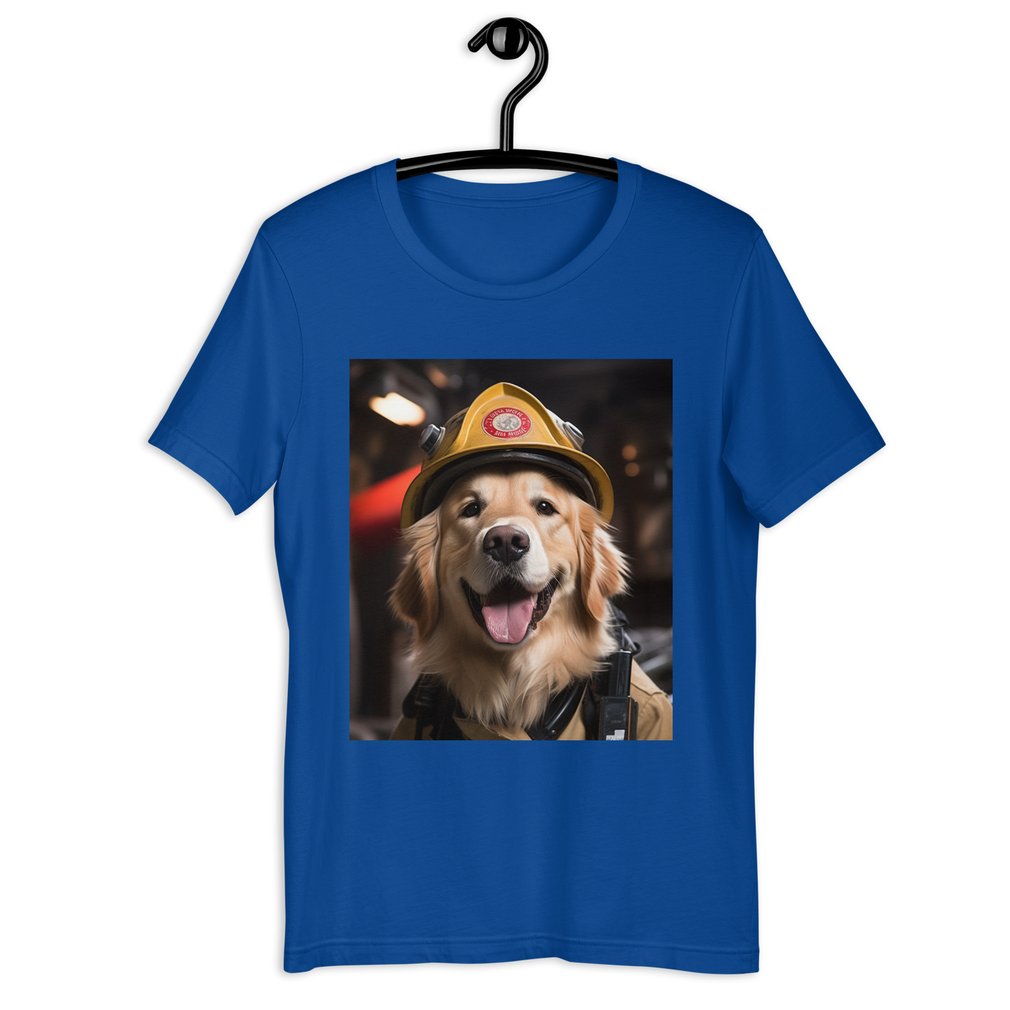 Golden Retriever Firefighter Unisex t-shirt