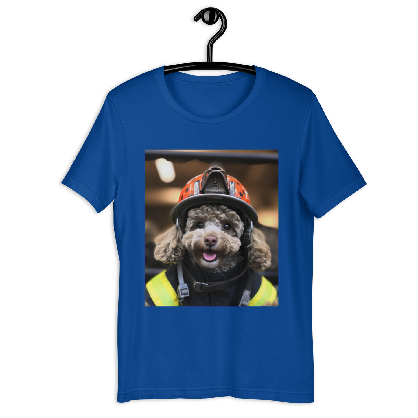 Poodle Firefighter Unisex t-shirt