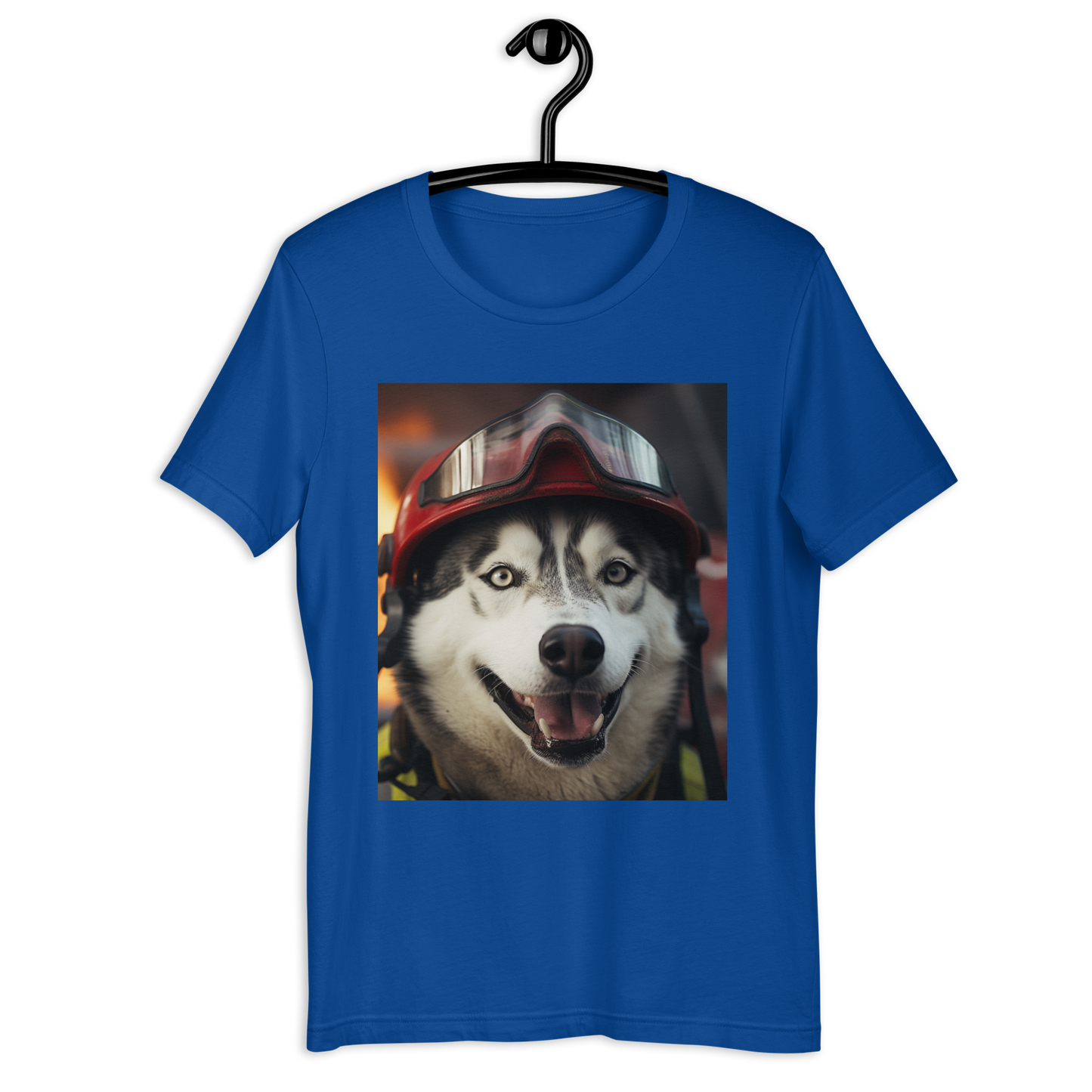 Siberian Husky Firefighter Unisex t-shirt