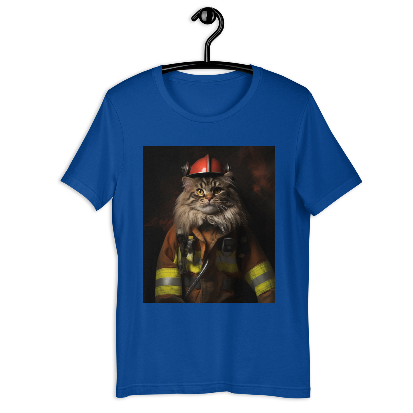 Maine Coon Firefighter Unisex t-shirt