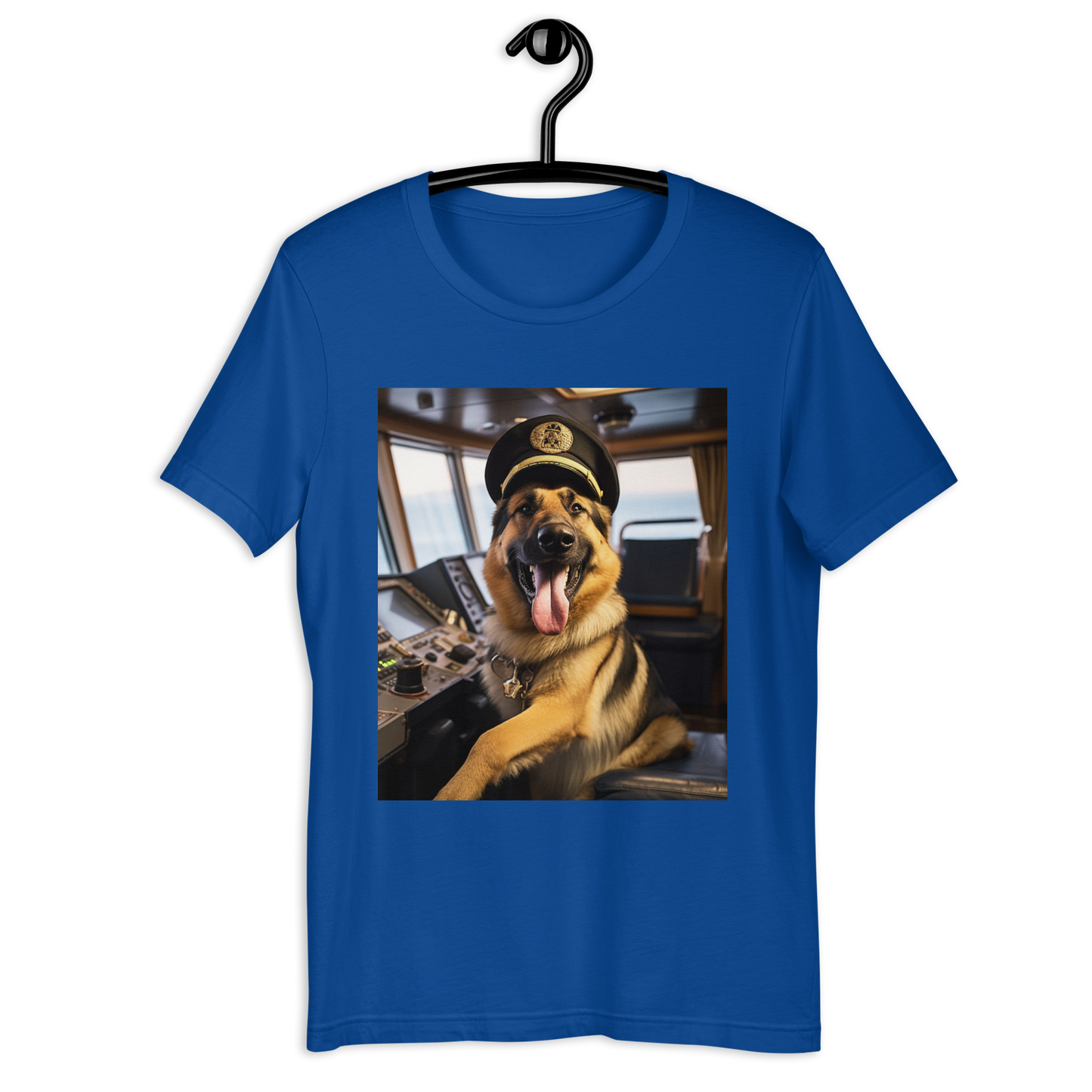 German Shepherd CruiseShipCaptain Unisex t-shirt