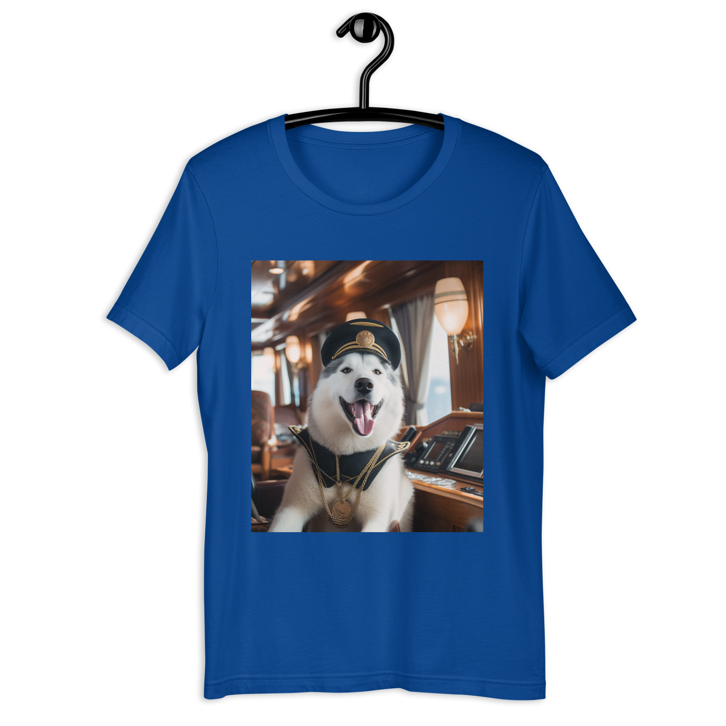 Siberian Husky CruiseShipCaptain Unisex t-shirt