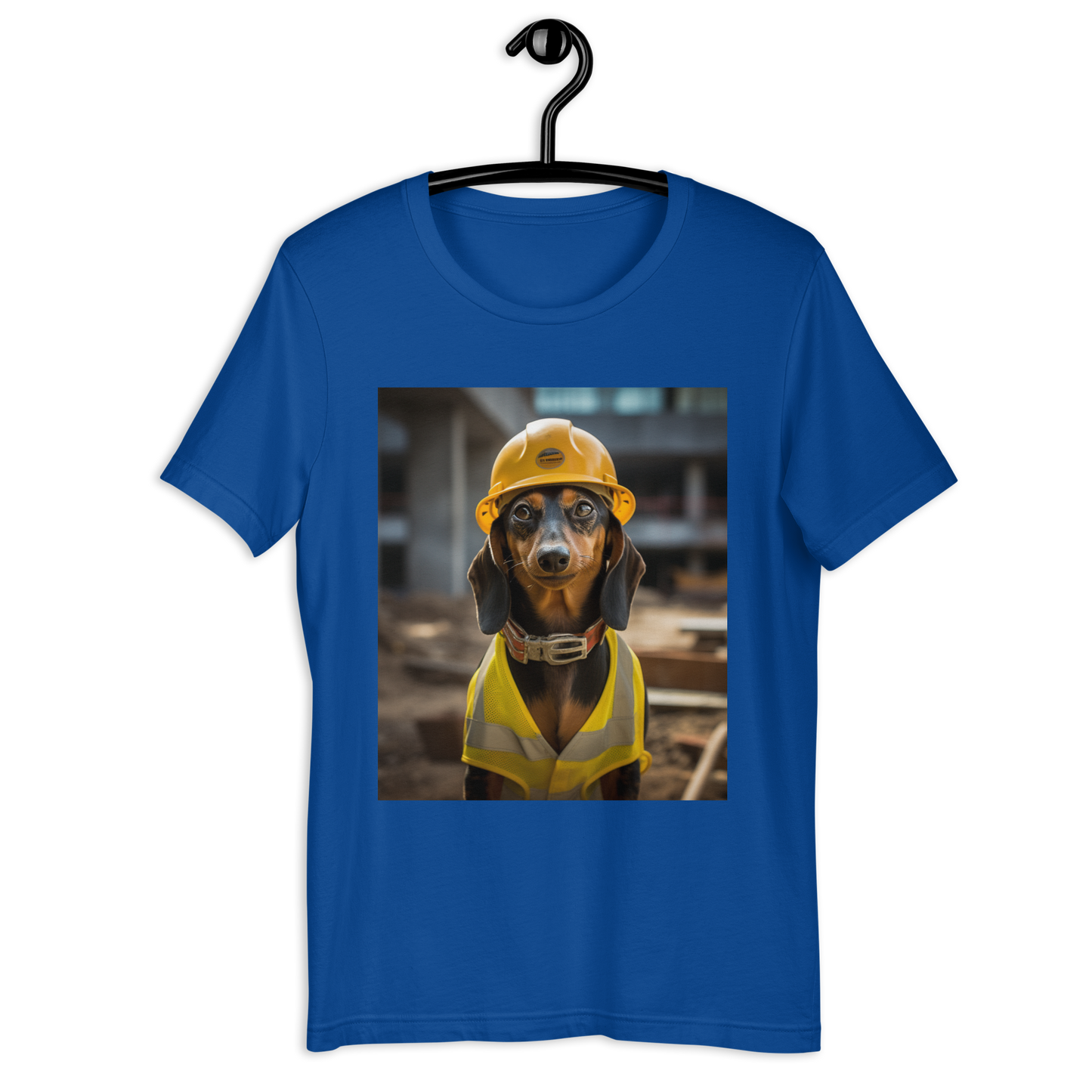 Dachshund ConstructionWorker Unisex t-shirt