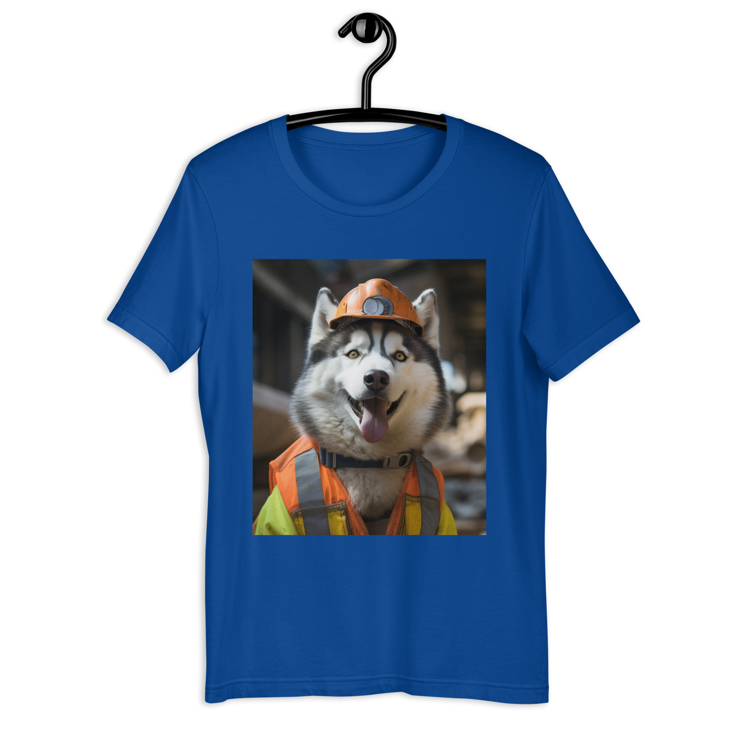 Siberian Husky ConstructionWorker Unisex t-shirt