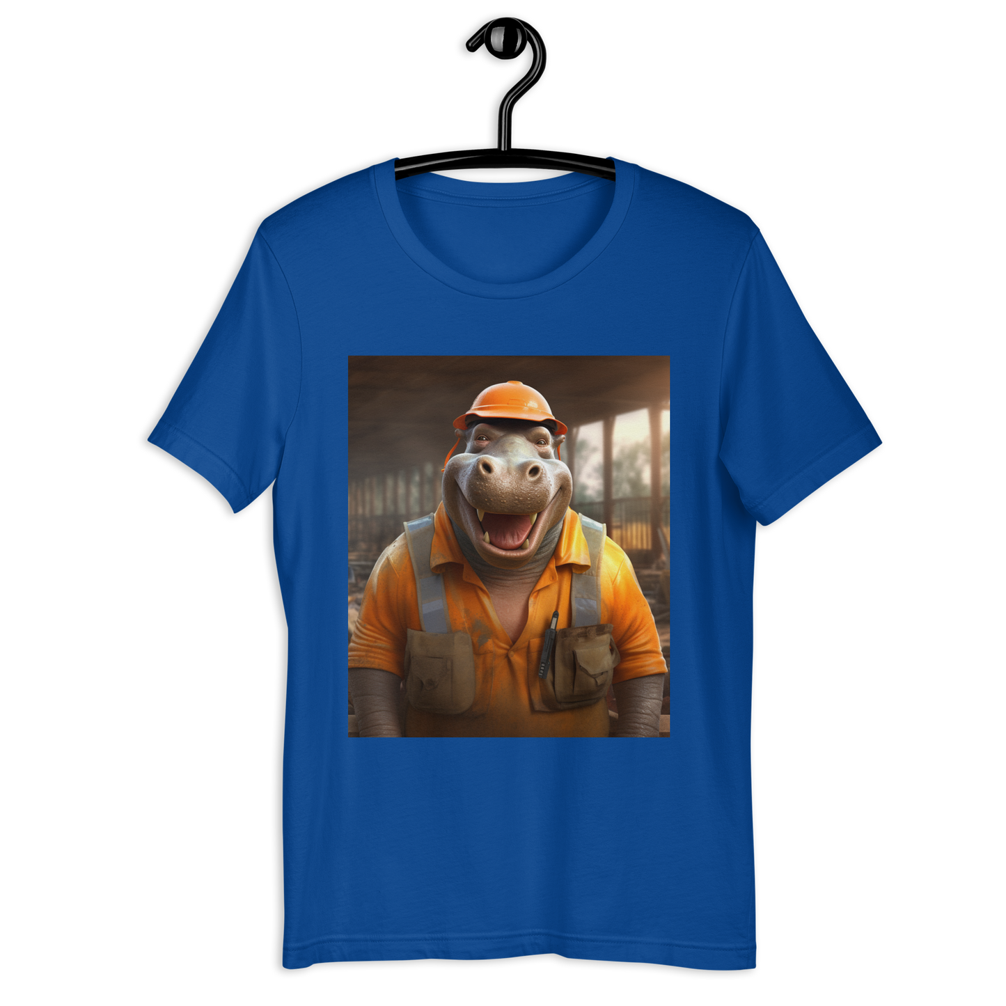 Hippo ConstructionWorker Unisex t-shirt