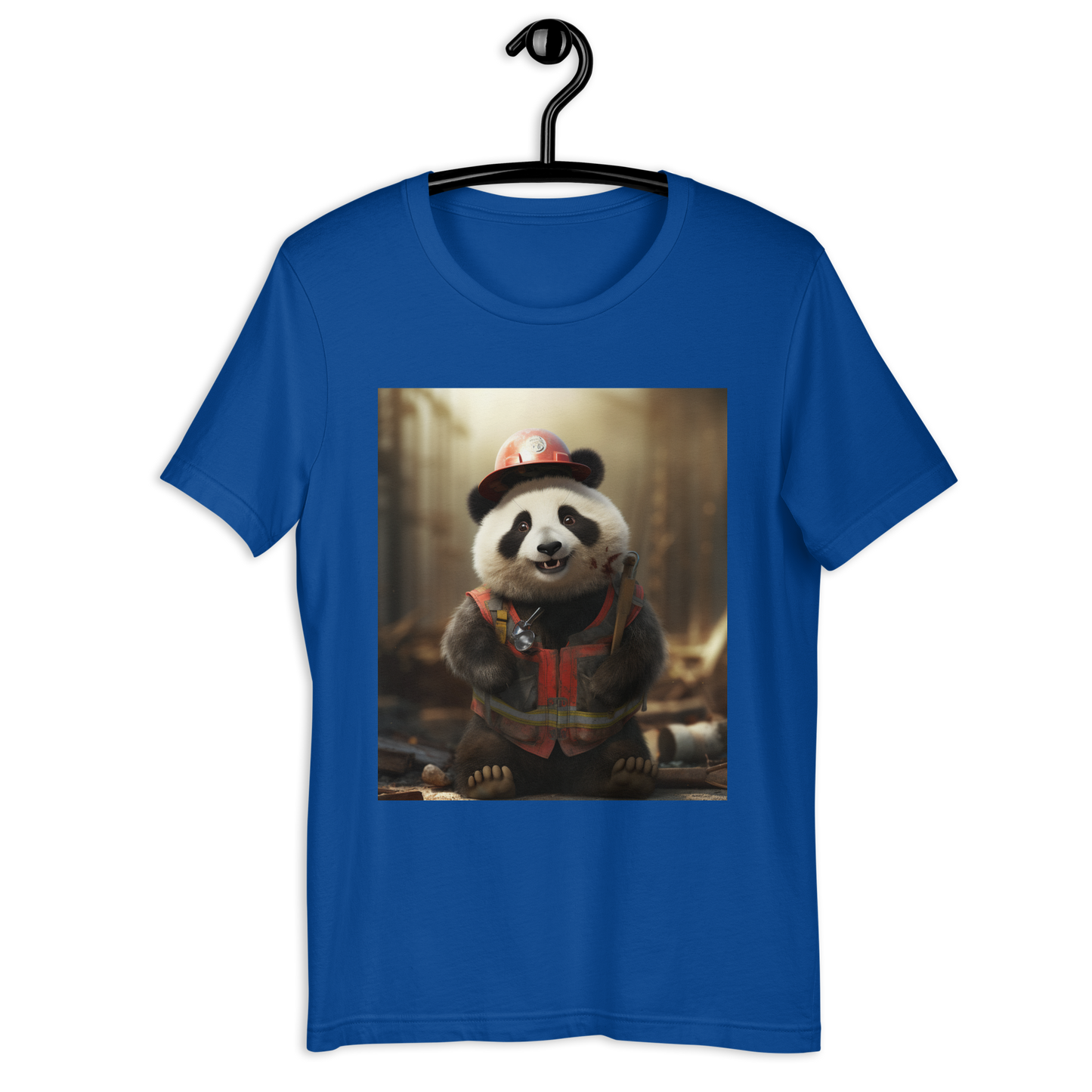 Panda ConstructionWorker Unisex t-shirt