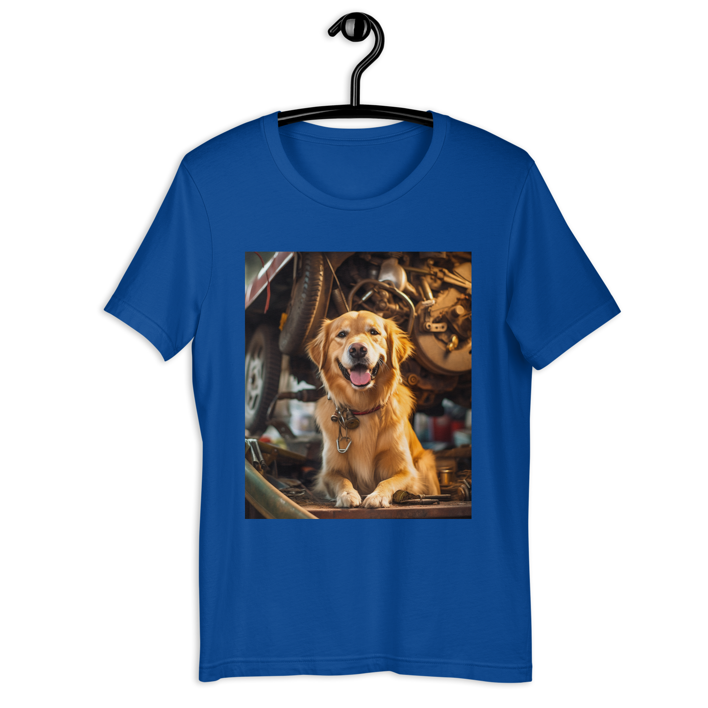 Golden Retriever AutoMechanic Unisex t-shirt