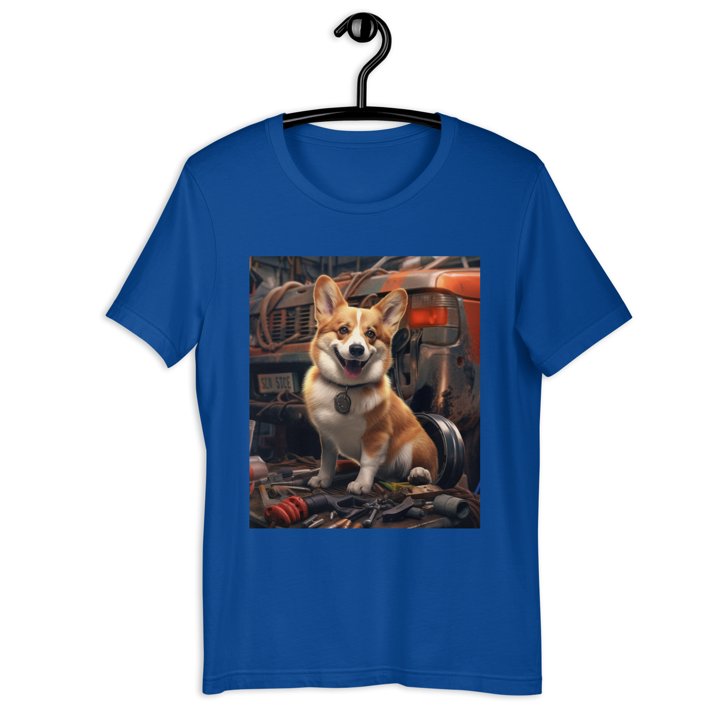 Pembroke Welsh Corgi AutoMechanic Unisex t-shirt