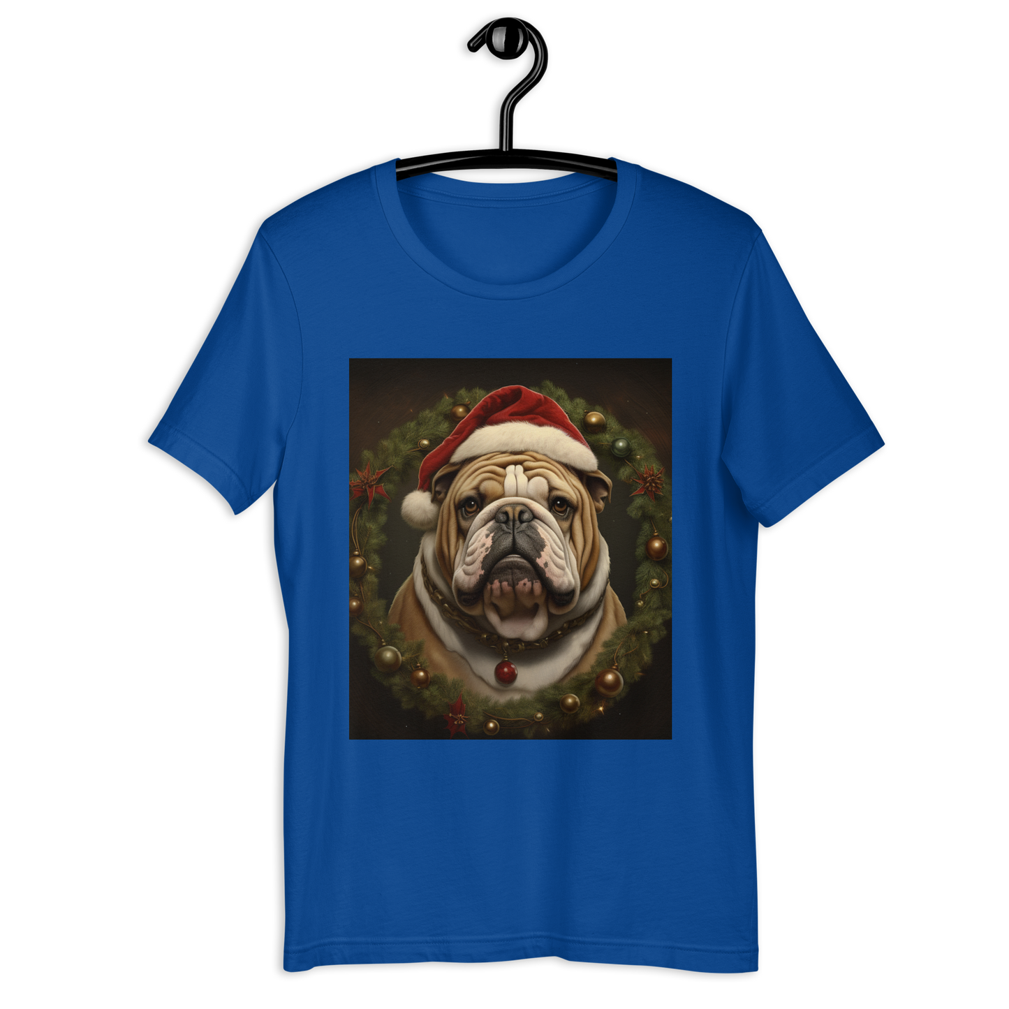 Bulldog Christmas Unisex t-shirt