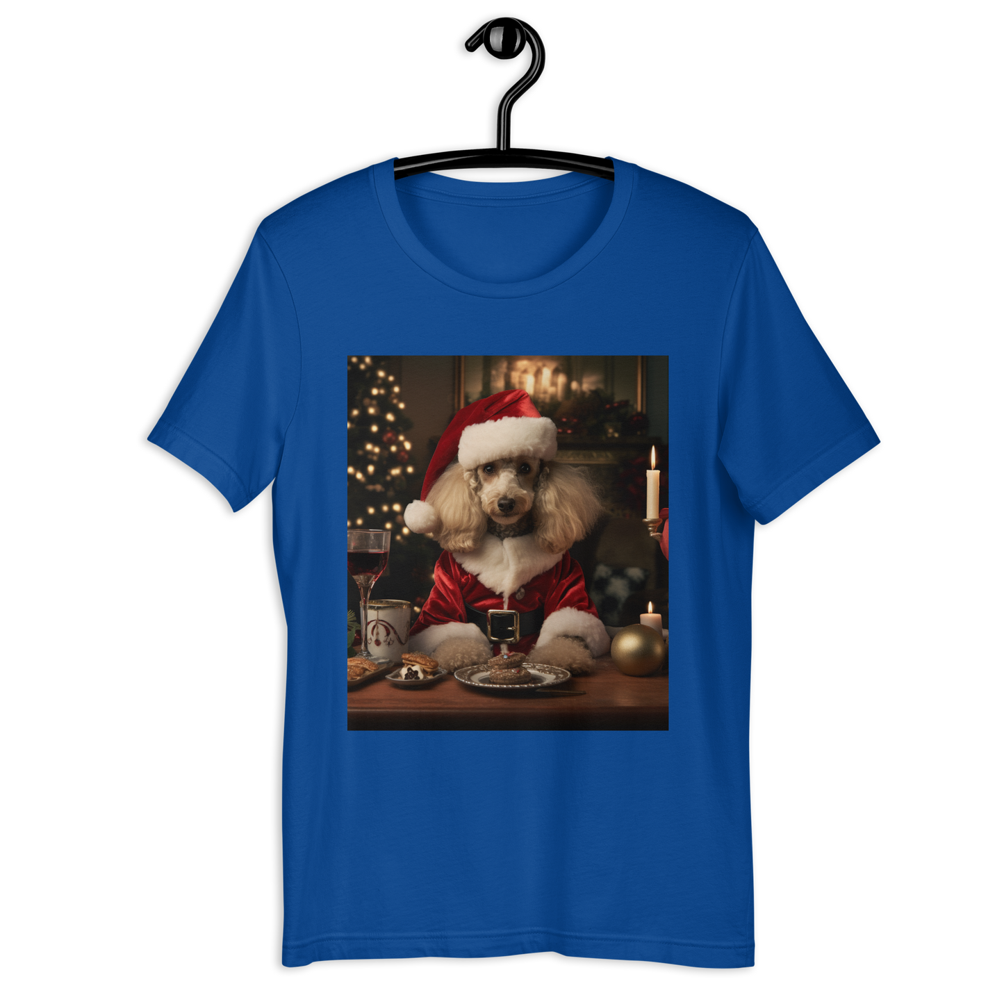 Poodle Christmas Unisex t-shirt