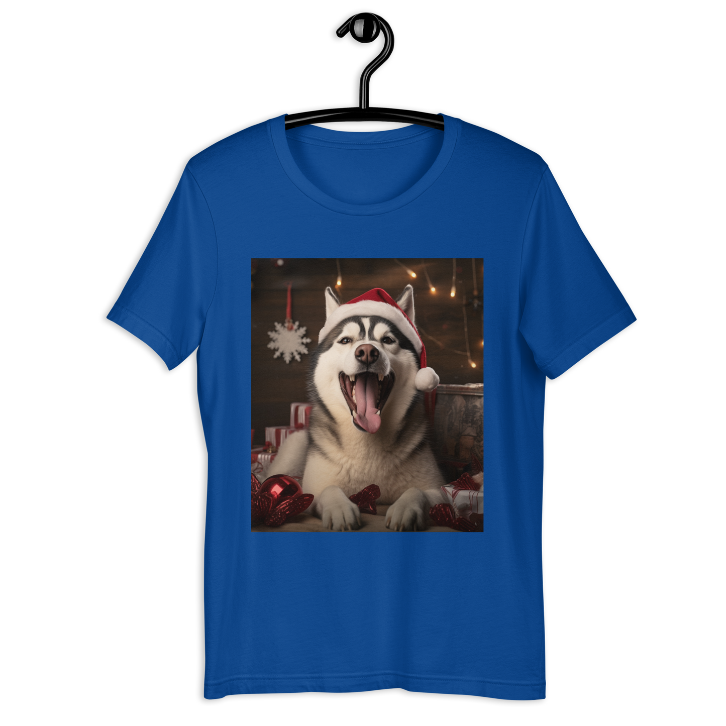 Siberian Husky Christmas Unisex t-shirt