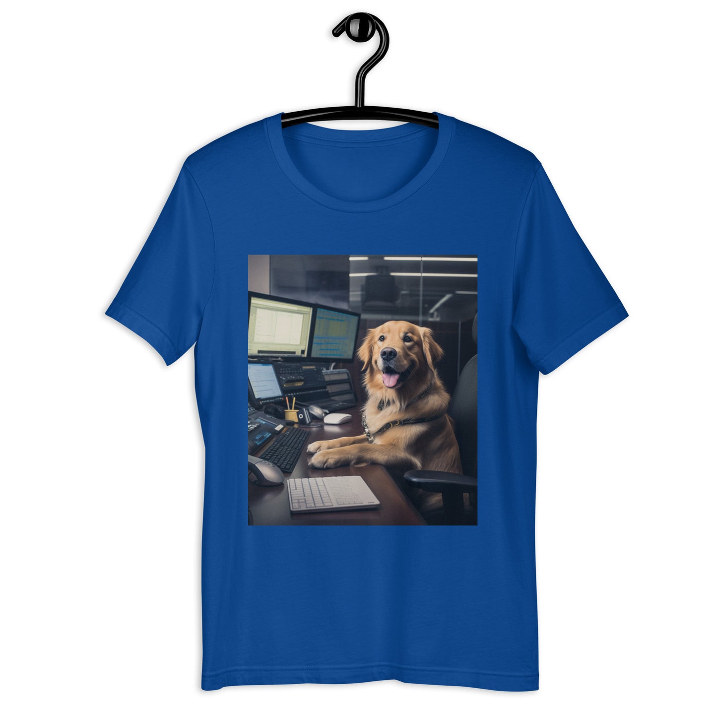 Golden Retriever Stock Trader Unisex t-shirt