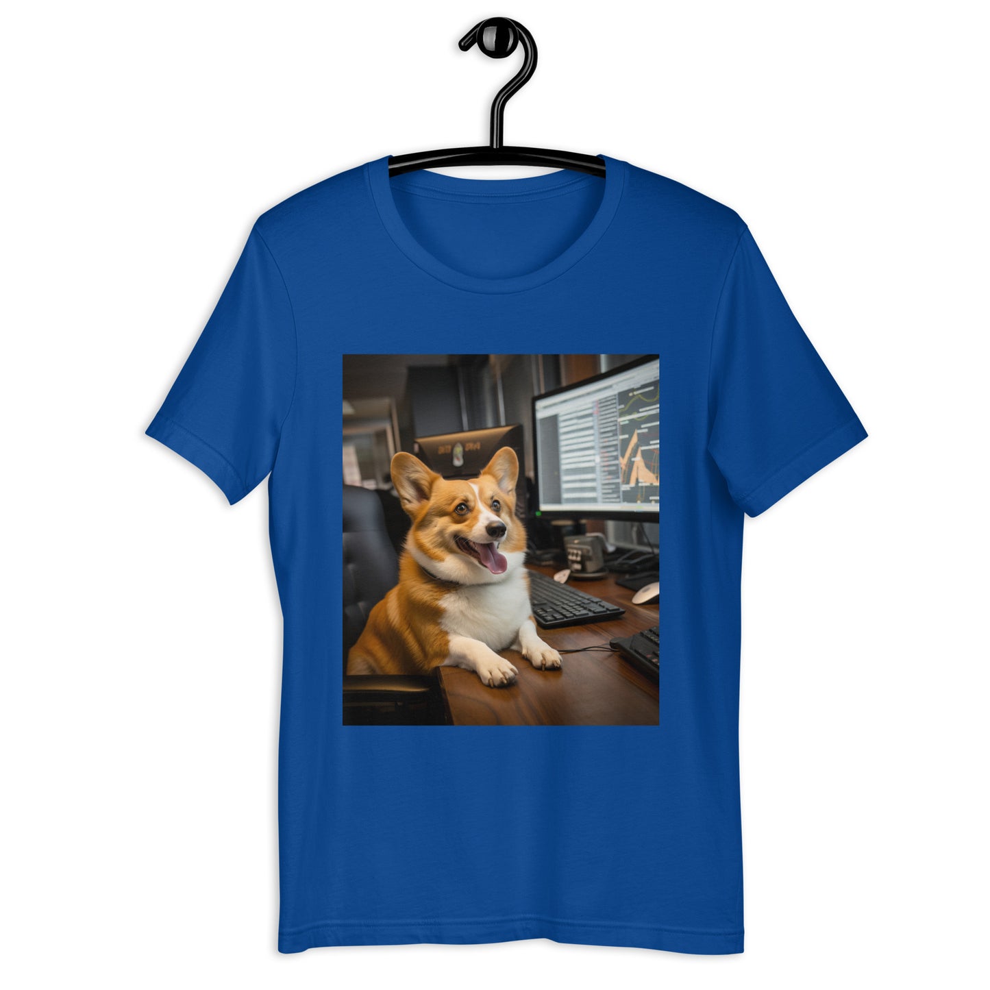 Pembroke Welsh Corgi Stock Trader Unisex t-shirt