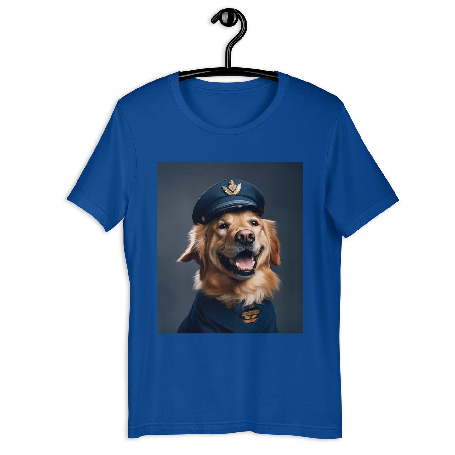 Golden Retriever Airline Pilot Unisex t-shirt