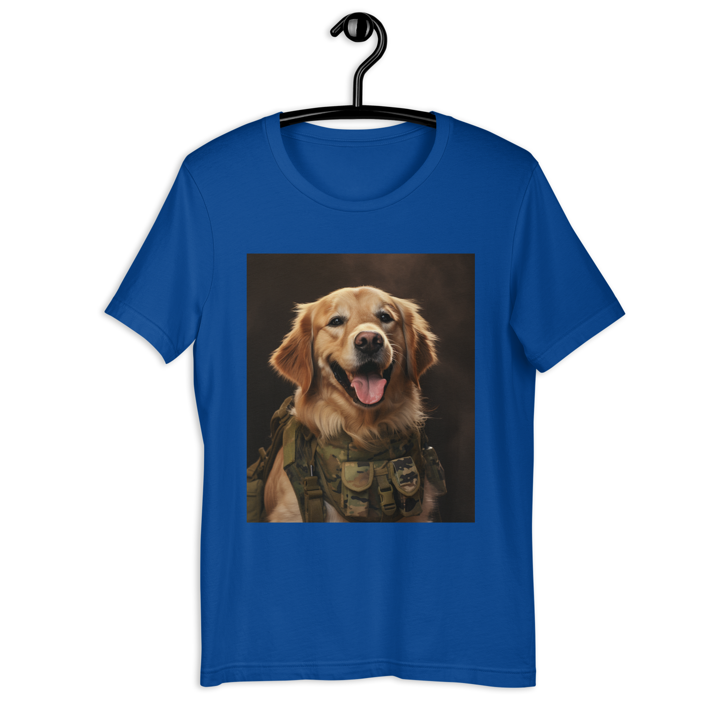 Golden Retriever Military Person Unisex t-shirt