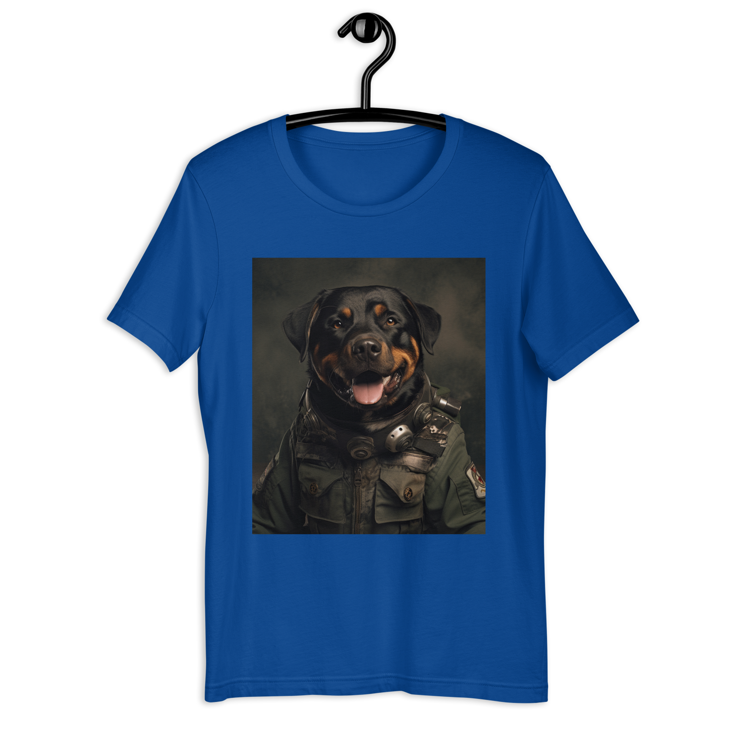 Rottweiler Military Person Unisex t-shirt