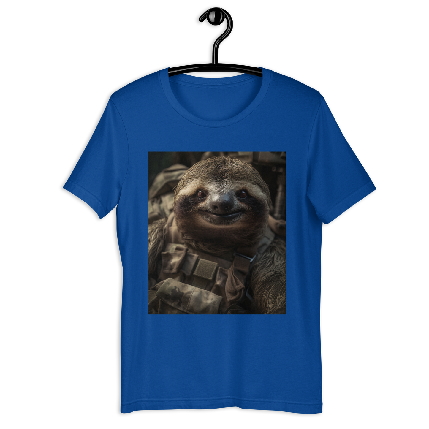 Sloth Military Person Unisex t-shirt