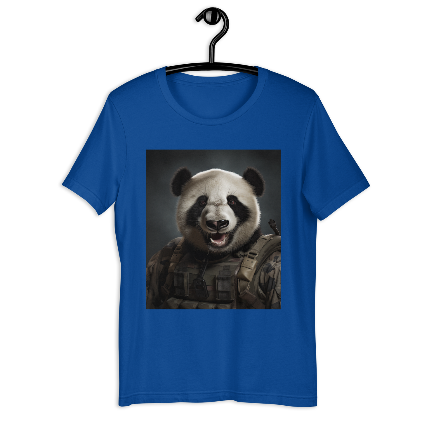 Panda Military Person Unisex t-shirt