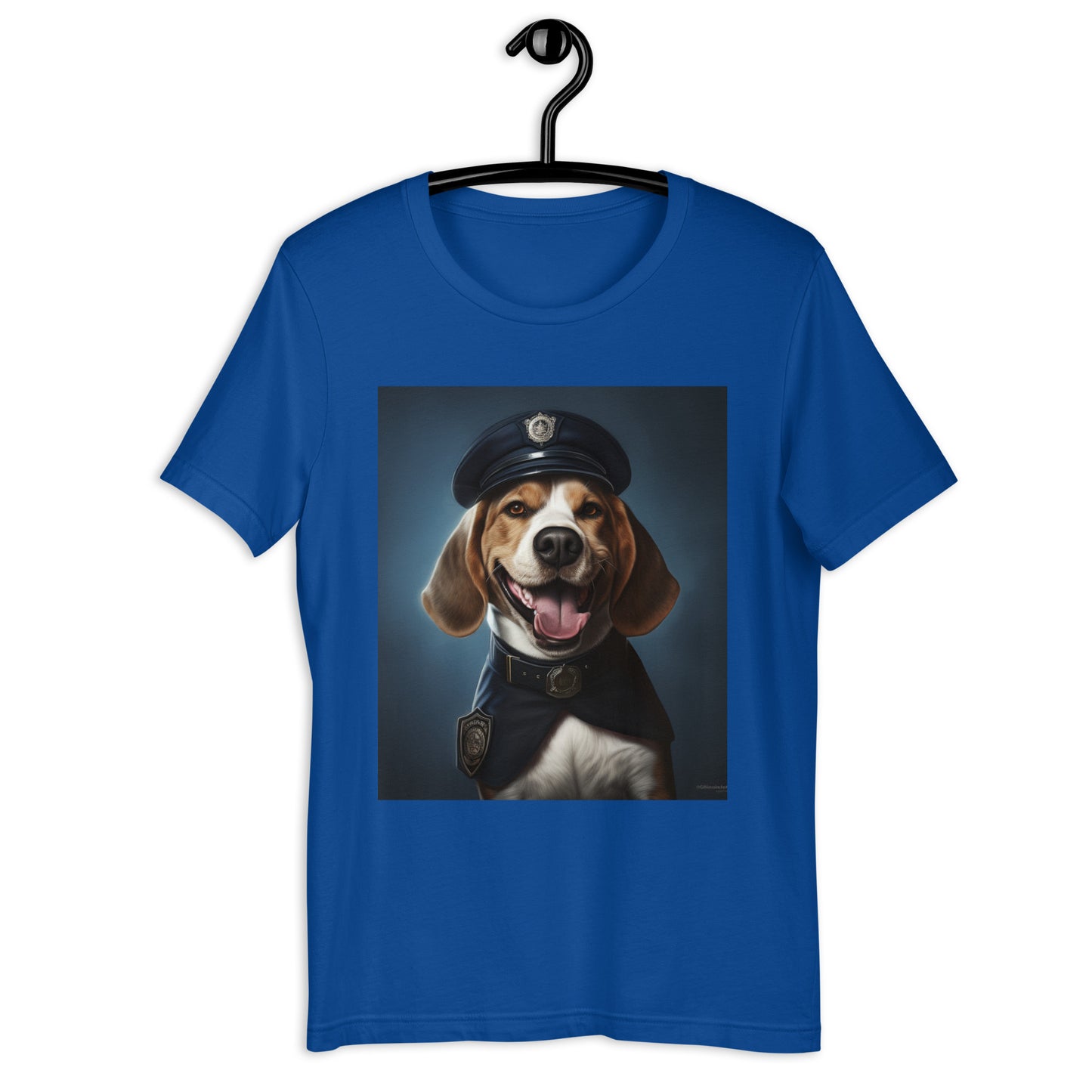 Beagle Police Officer Unisex t-shirt