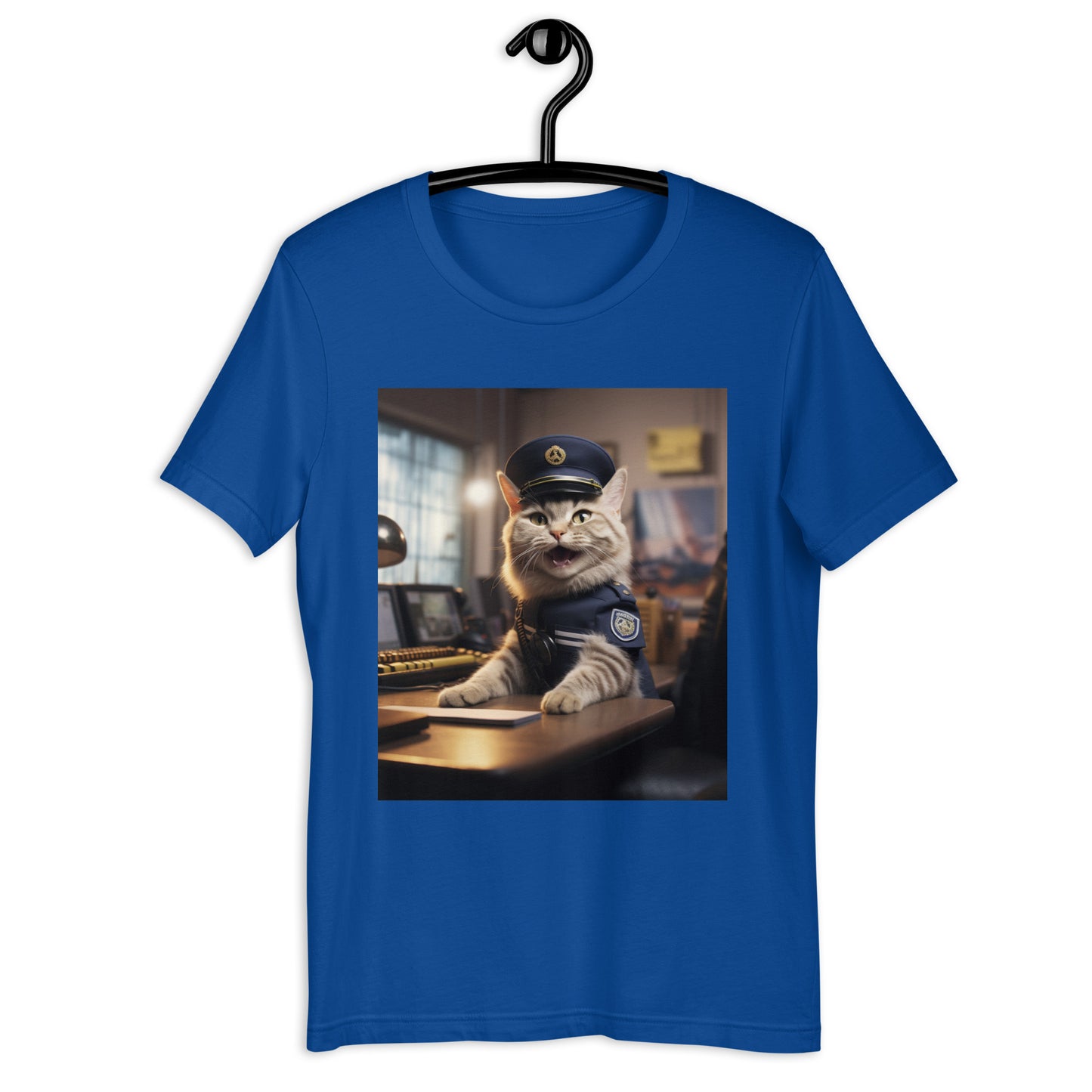 Domestic Shorthair Police Officer Unisex t-shirt