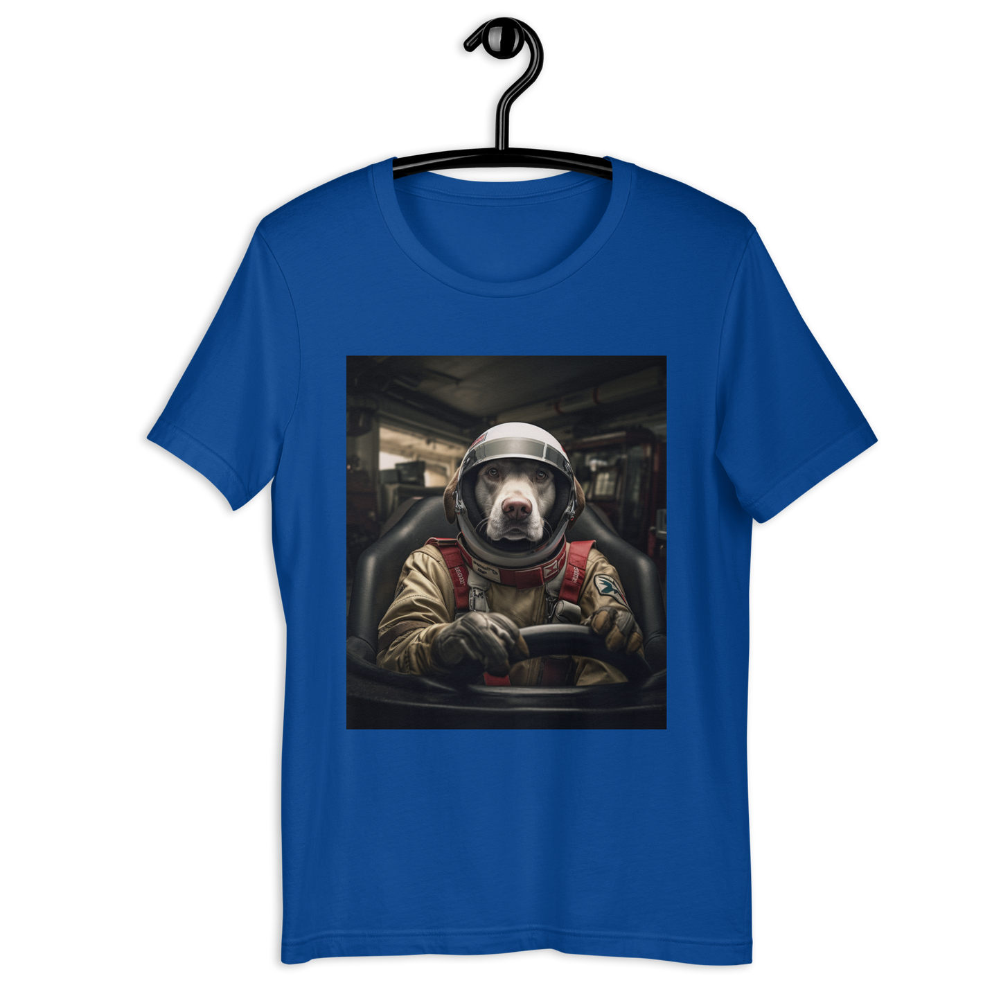 Labrador Retriever F1 Car Driver Unisex t-shirt