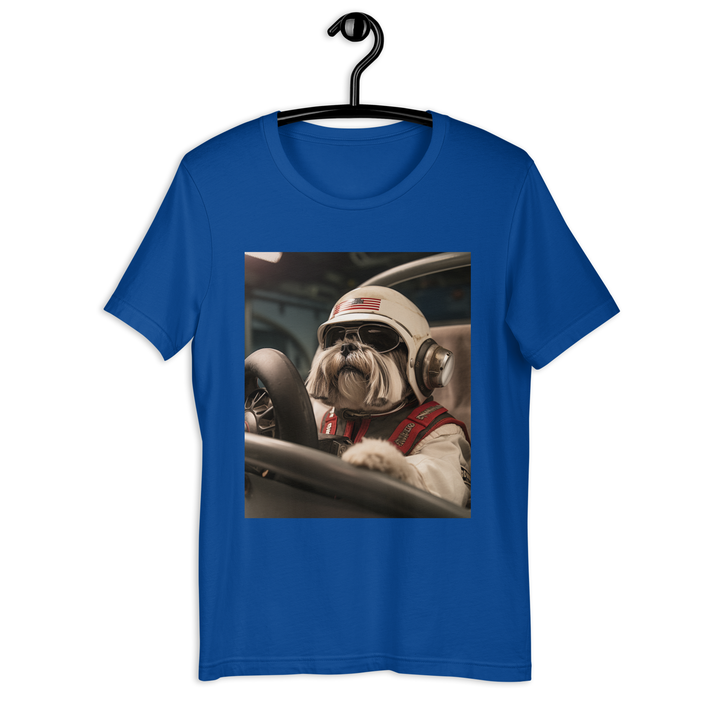 Shih Tzu F1 Car Driver Unisex t-shirt