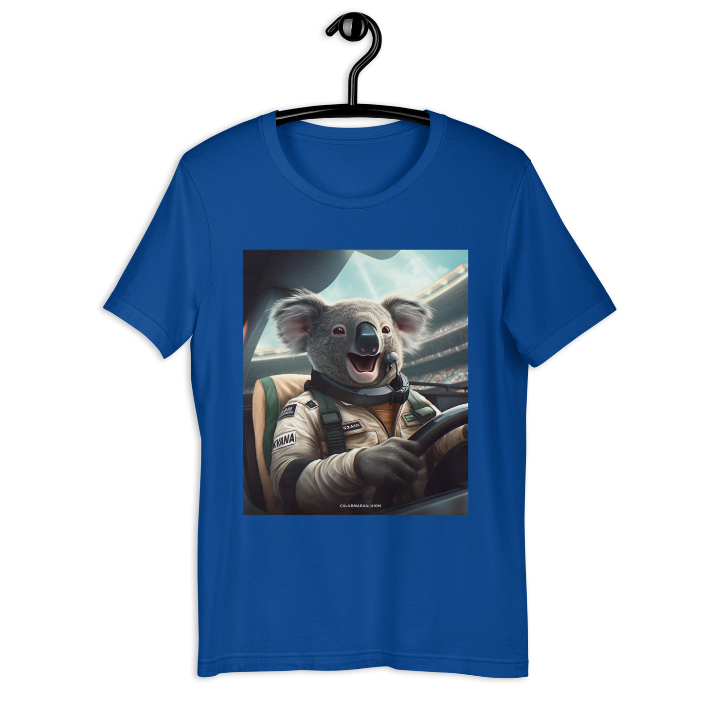 Koala F1 Car Driver Unisex t-shirt