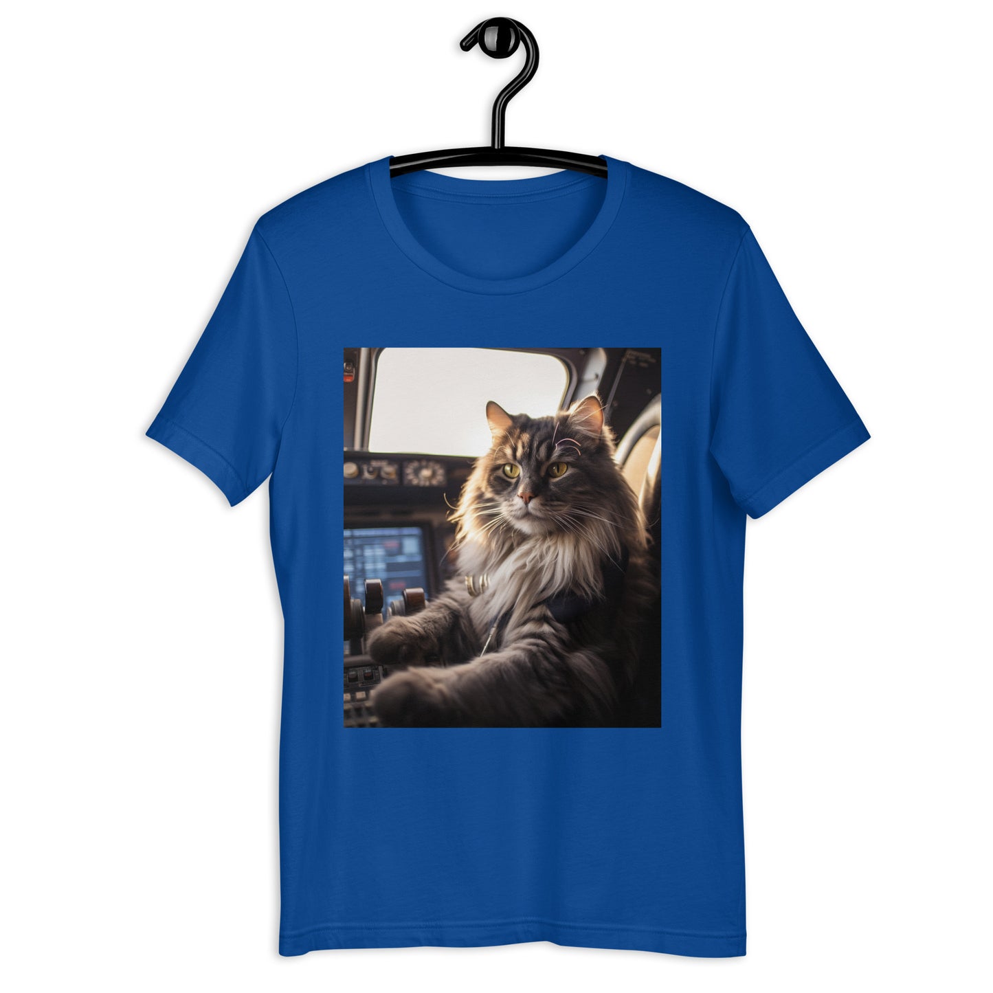 Maine Coon Airline Pilot Unisex t-shirt