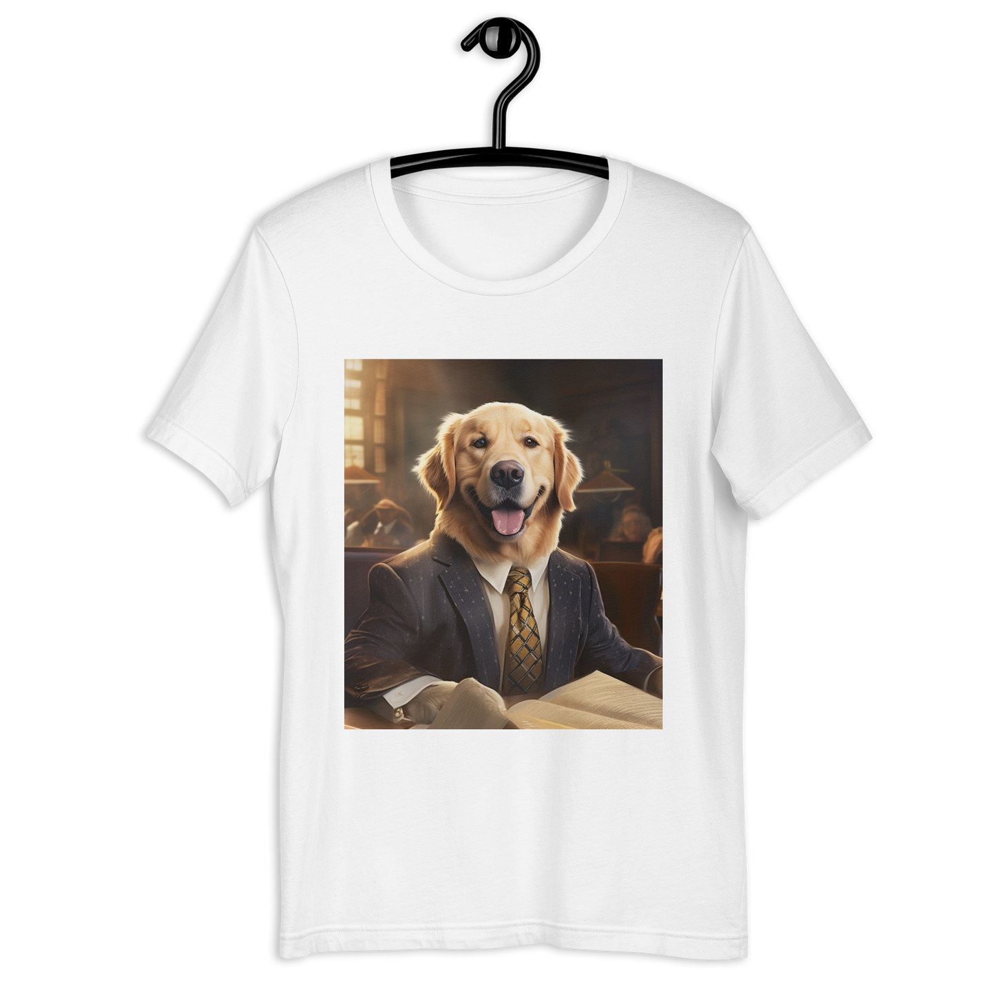 Golden Retriever Lawyer Unisex t-shirt