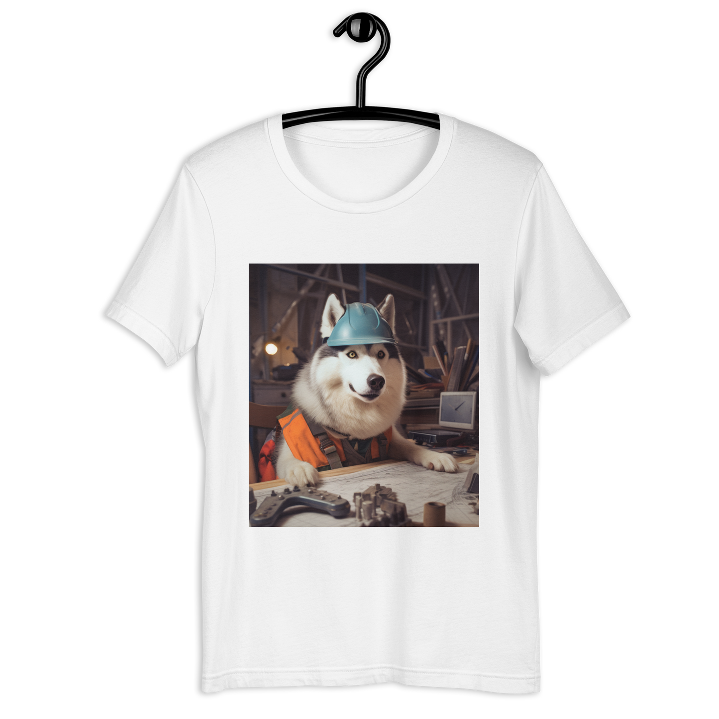 Siberian Husky Engineer Unisex t-shirt