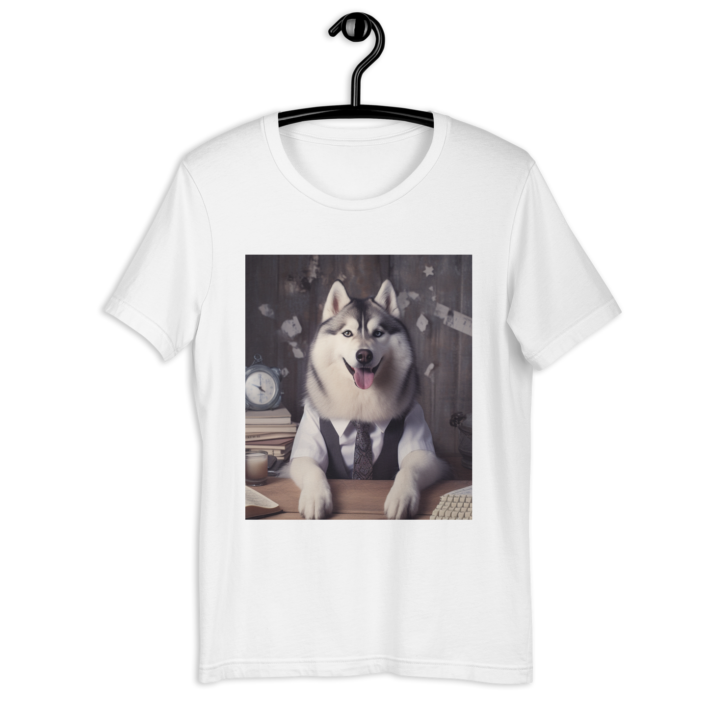 Siberian Husky Accountant Unisex t-shirt