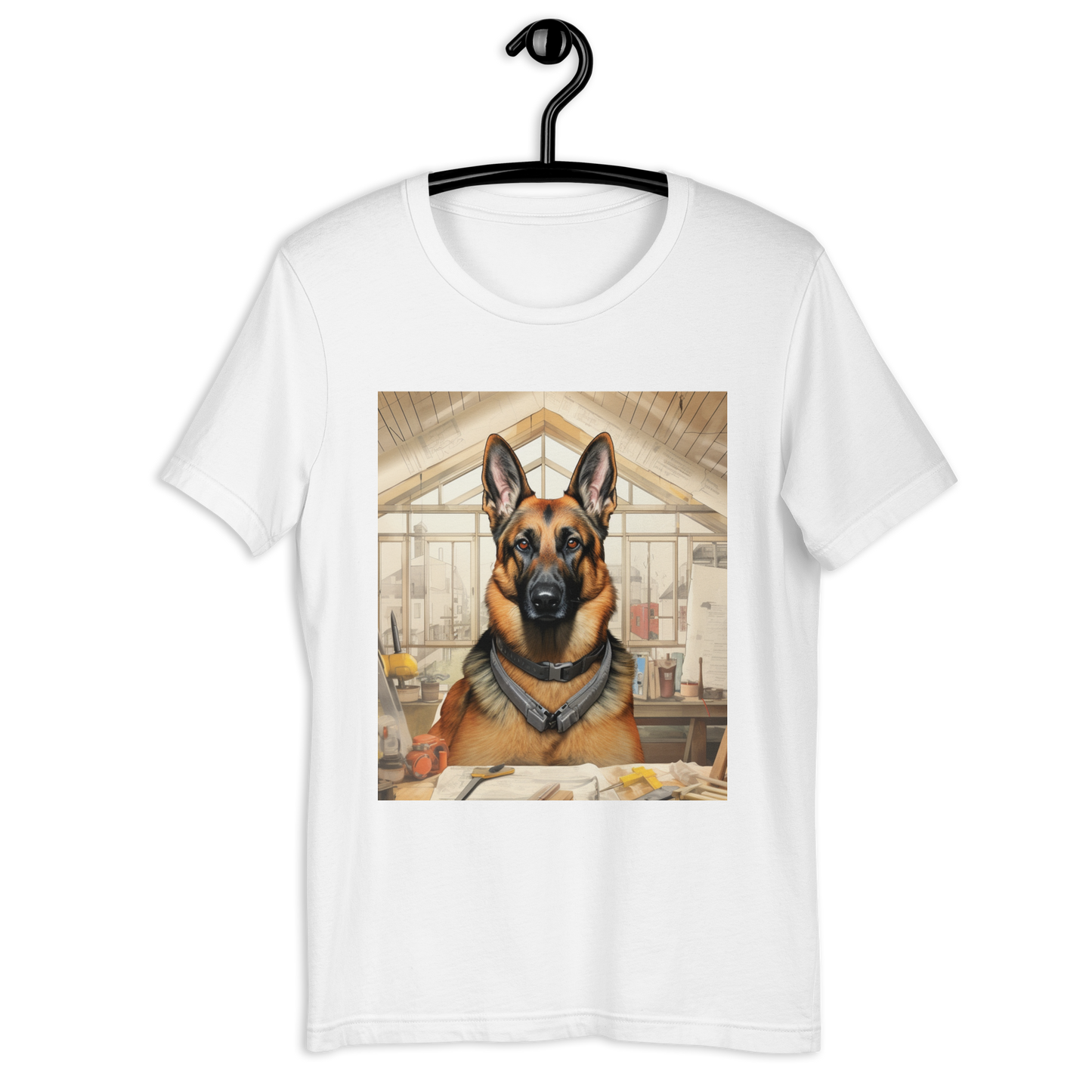 German Shepherd Architect Unisex t-shirt